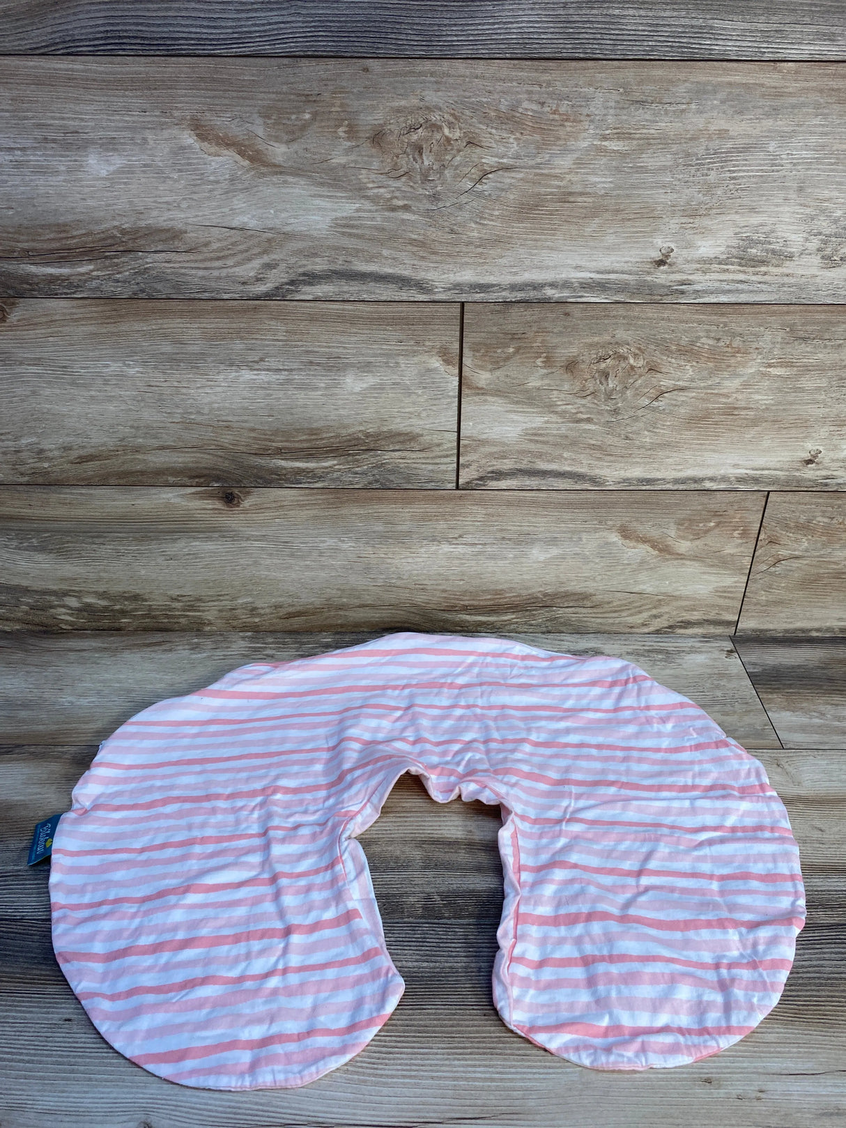 Biloban Pillow Cover for Boppy Nursing Pillow, Pink Stripes