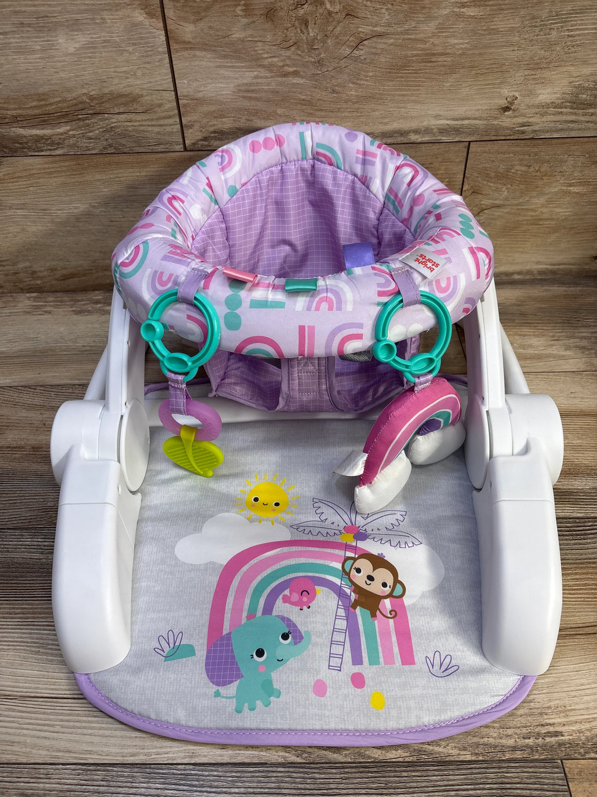 Bright Starts Learn-to-Sit 2-Position Floor Seat in Purple Paradise