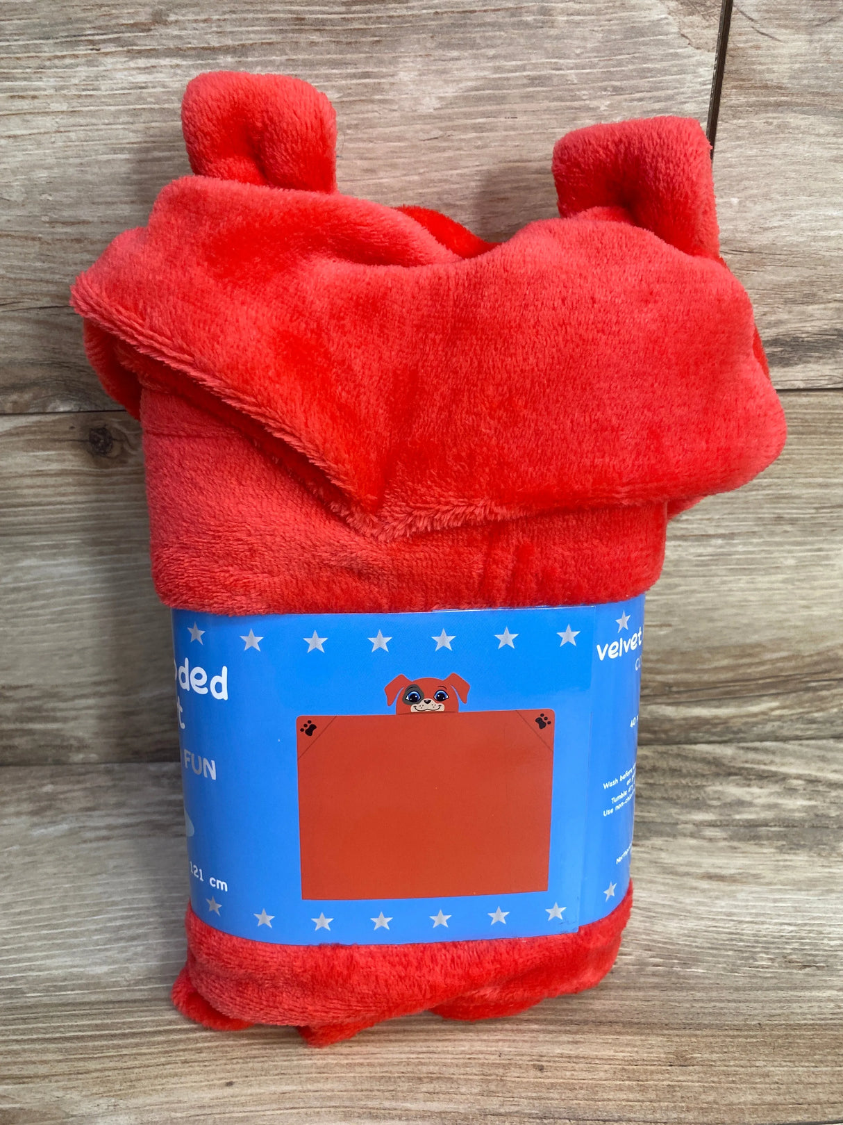 NEW Northpoint Velvet Hooded Blanket, Red Dog - Me n Mommy To Be