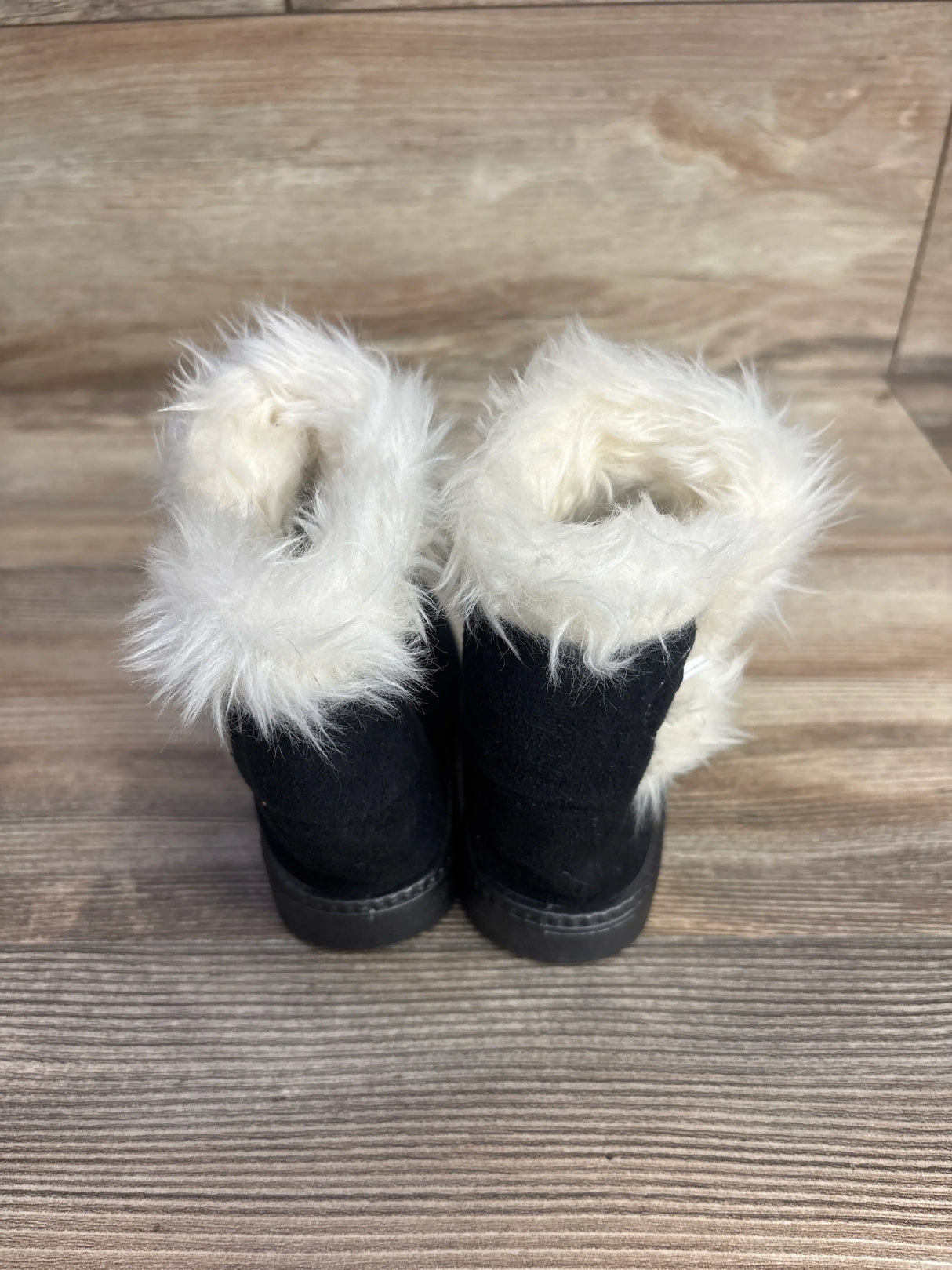 Frontwalk Plush Collar Snow Boots Black sz 5c