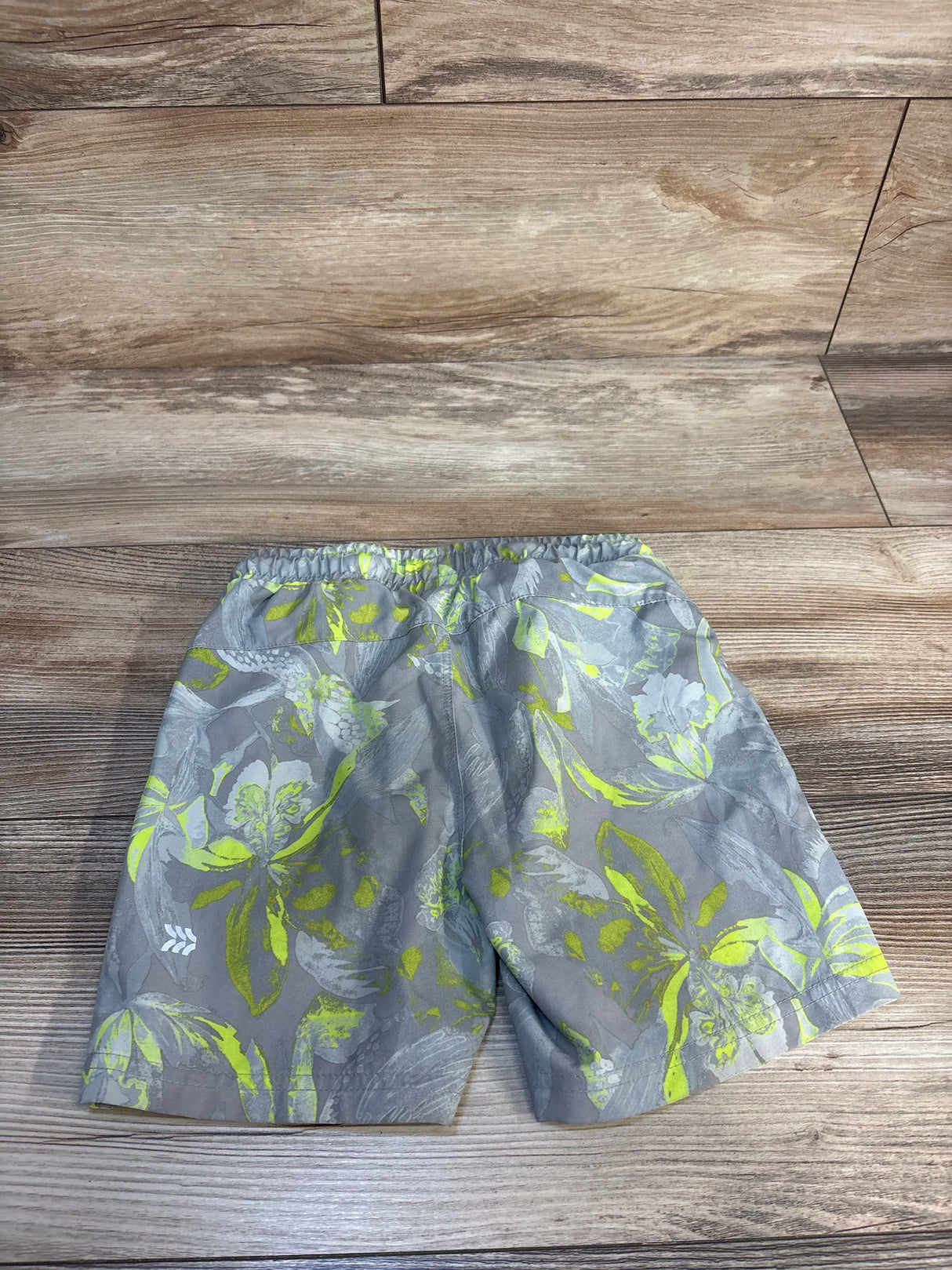 All In Motion Floral Bord Shorts Grey sz 4-5T