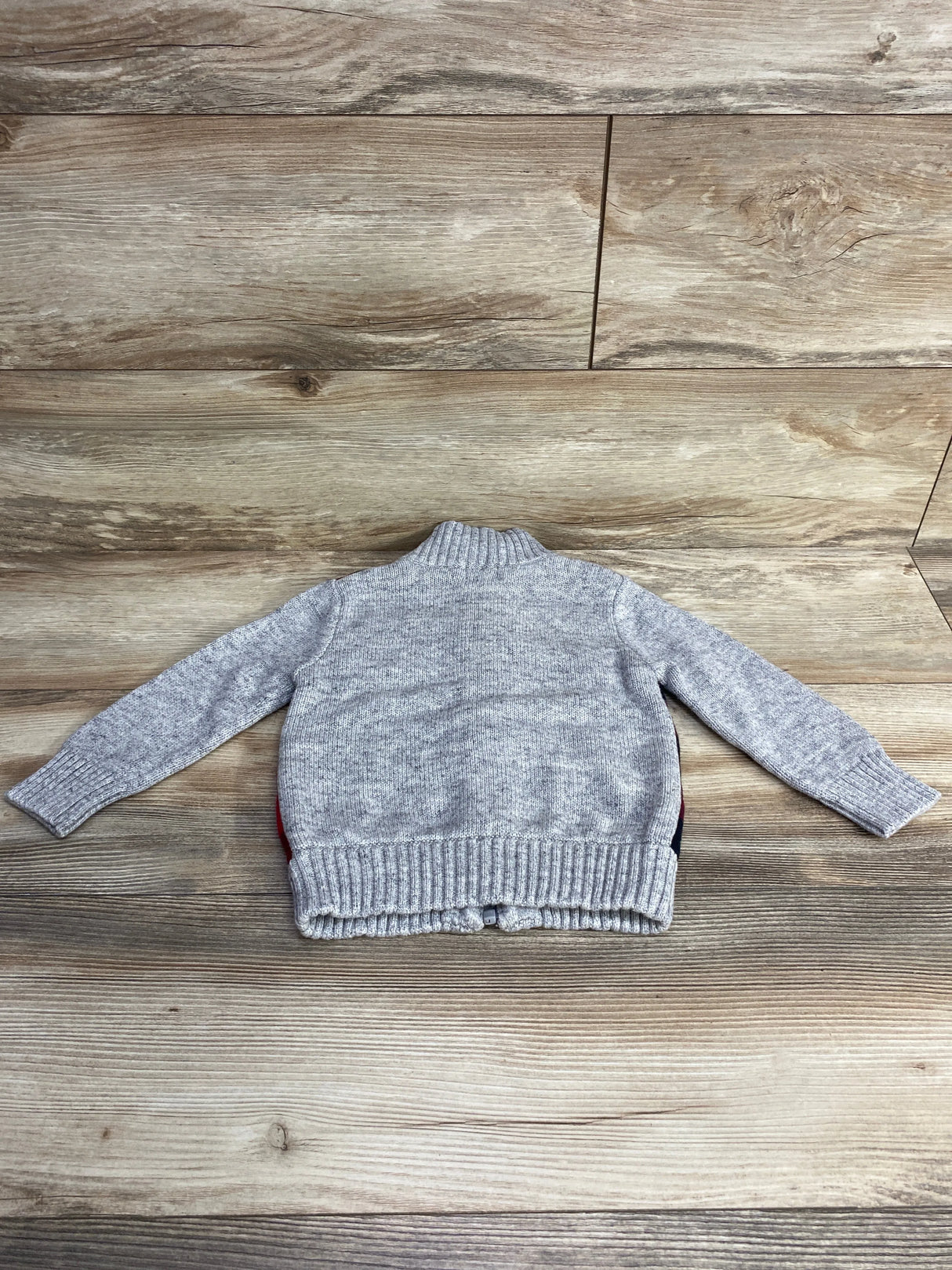 Cat & Jack Sherpa Lined Full Zip Sweater Grey sz 2T