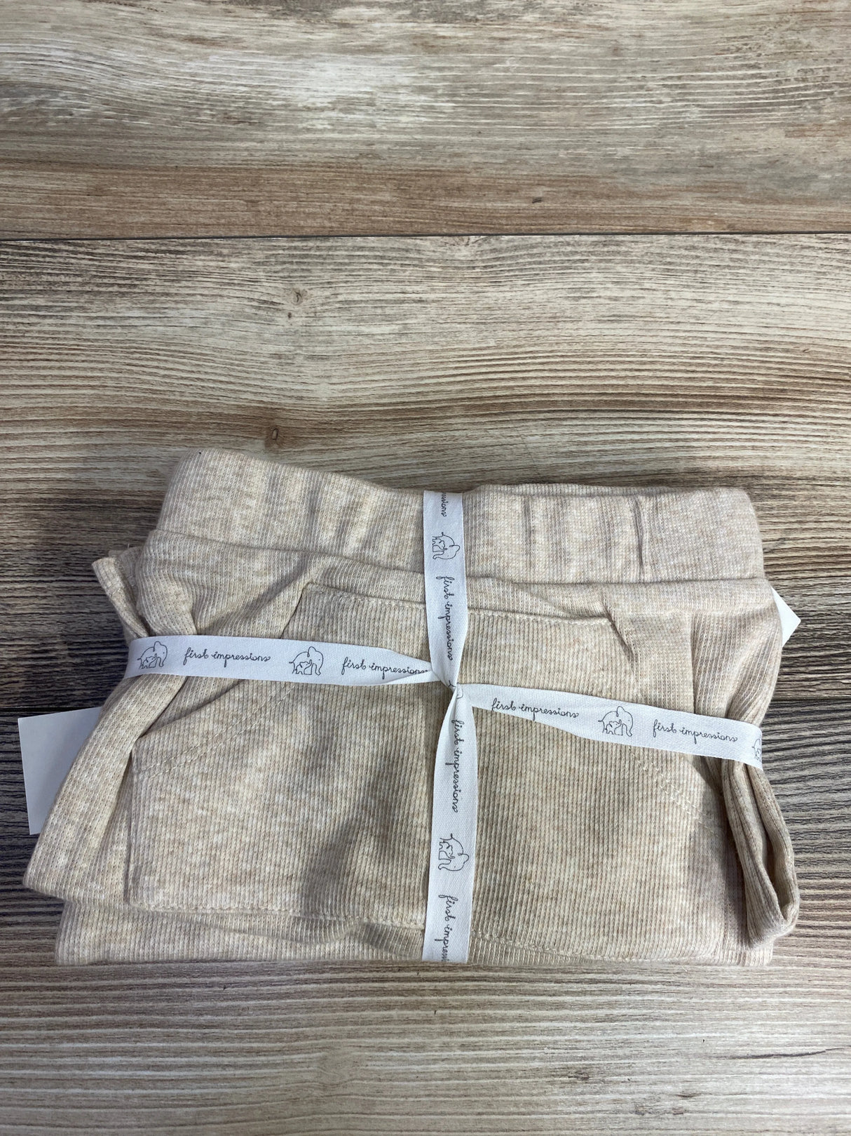 NEW First Impressions 3pc Shirt & Pants Set In Wild Oat sz 6-9m