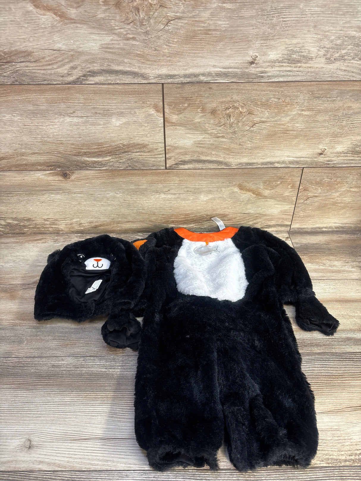Amscan 3pc Cuddly Black Cat Halloween Costume sz 6-12m