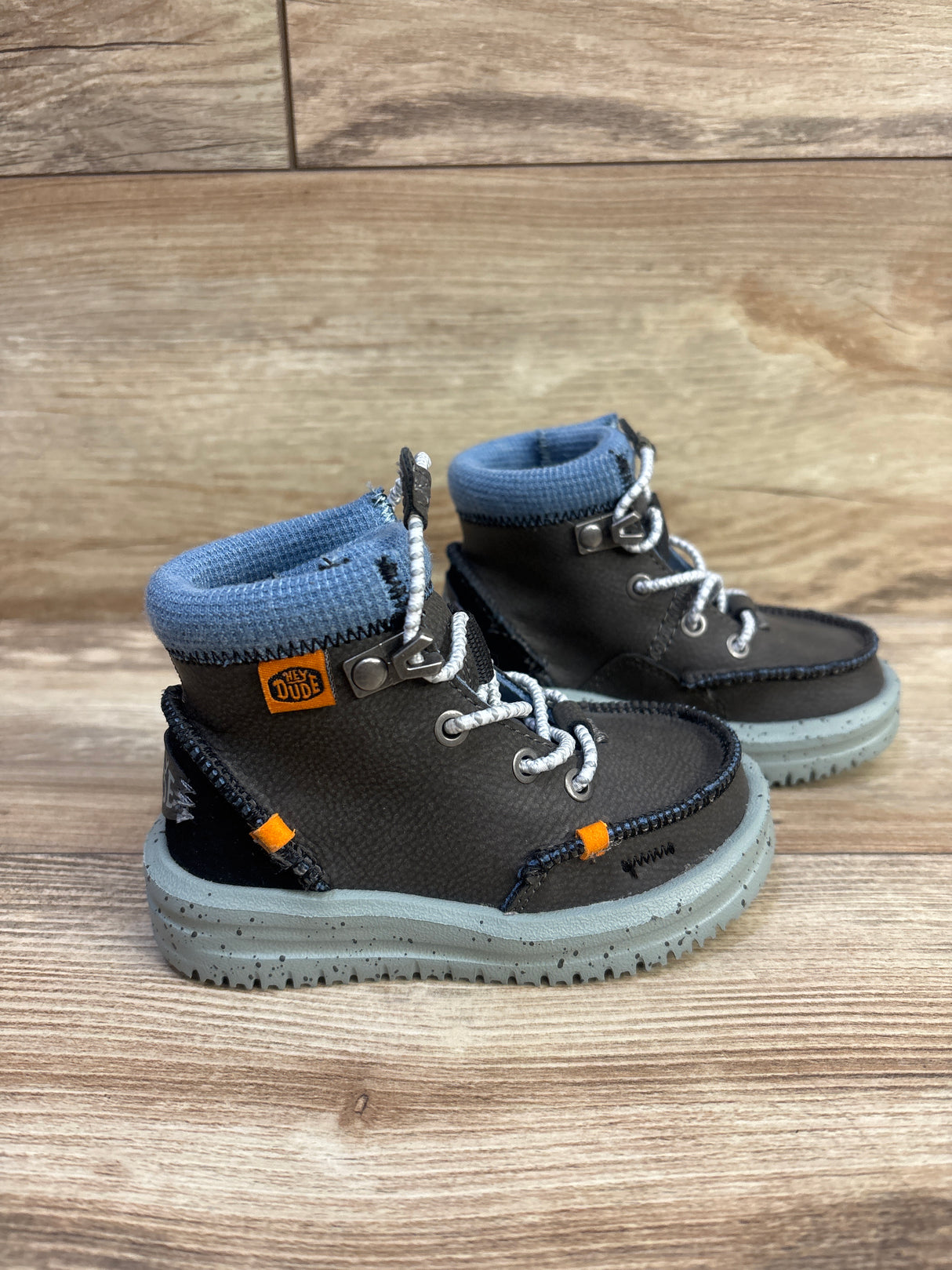 Hey Dude Bradley Boots Grey sz 6c