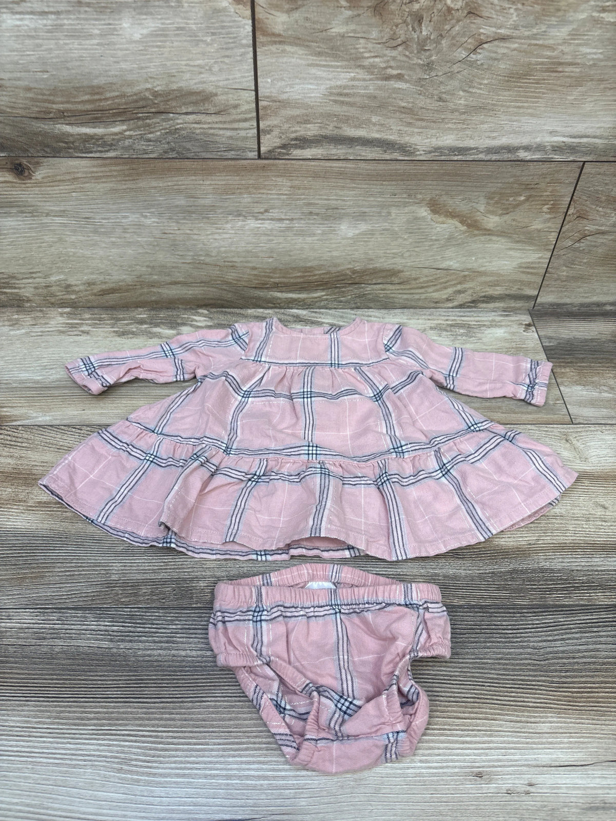 Carter's 2pc Long Sleeve Dress & Bloomers Pink sz 3m