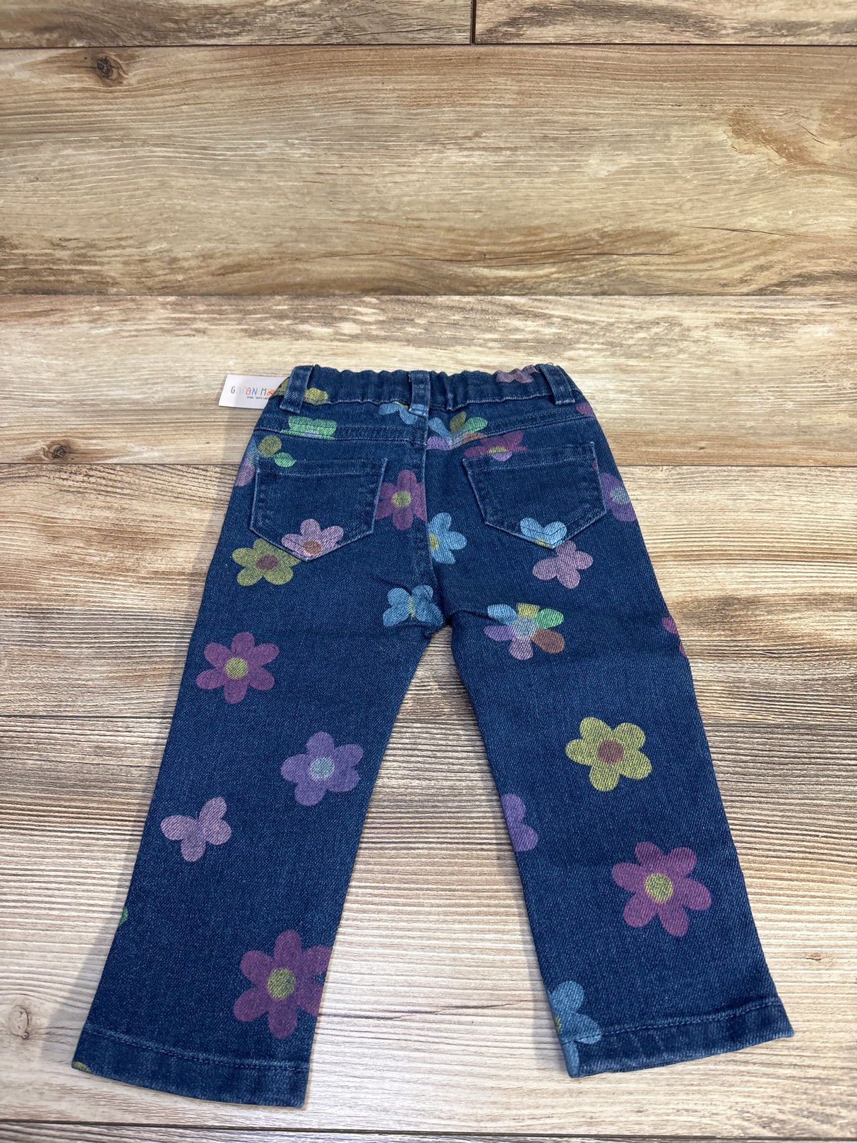 NEW Garanimals Straight Leg Floral Jeans Blue sz 12m