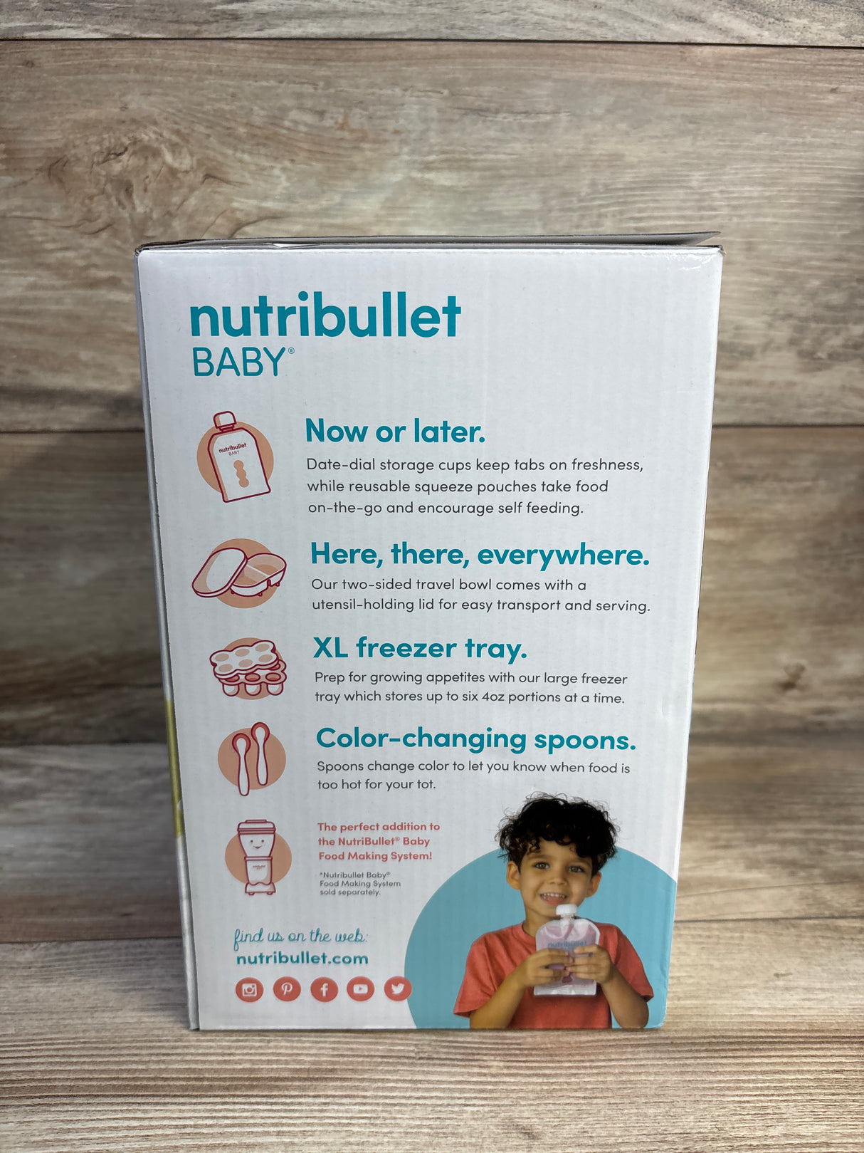 NEW Nutribullet Baby & Toddler Meal Prep Accessory Kit