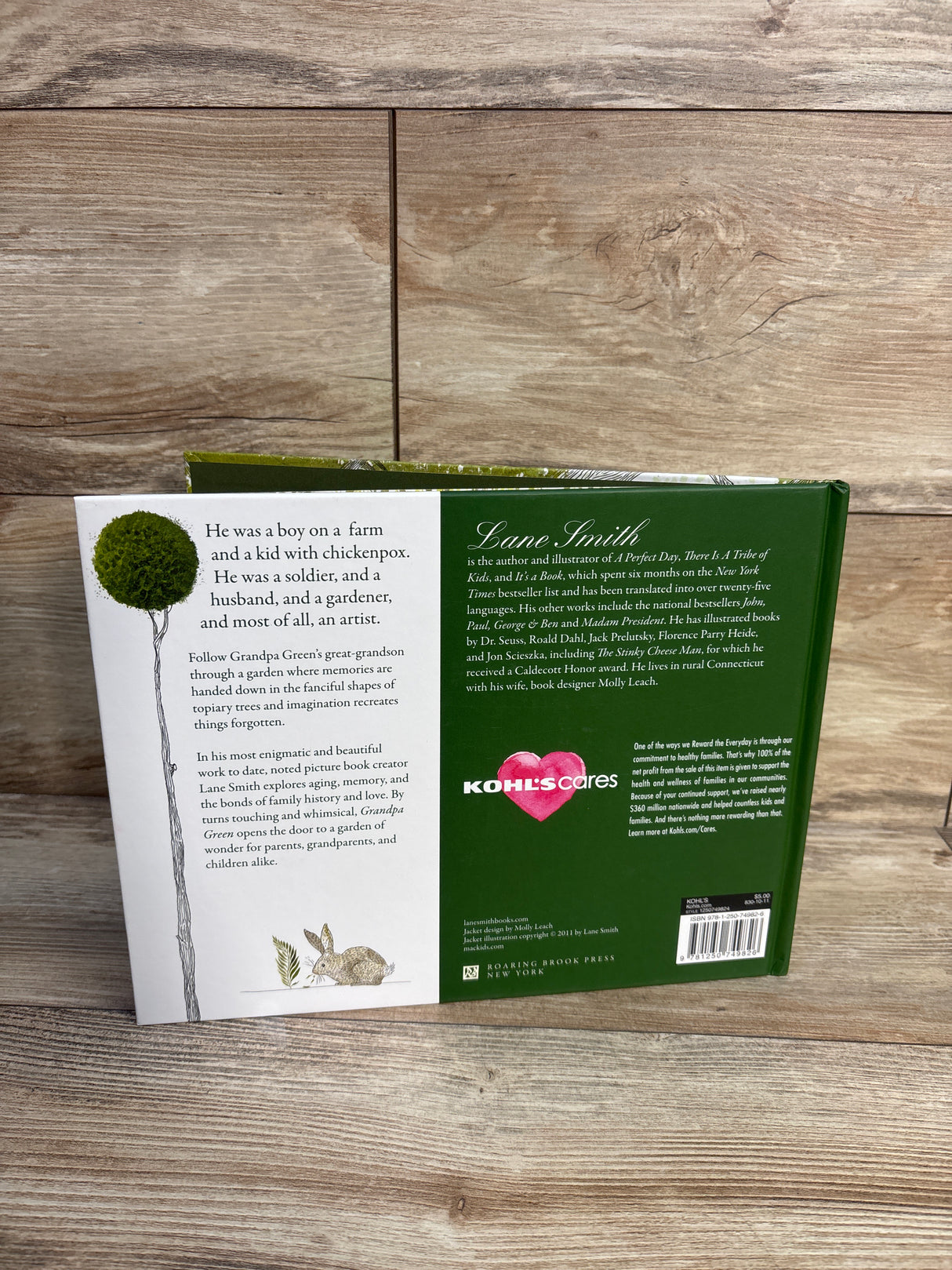 Grandpa Green Hardcover Book