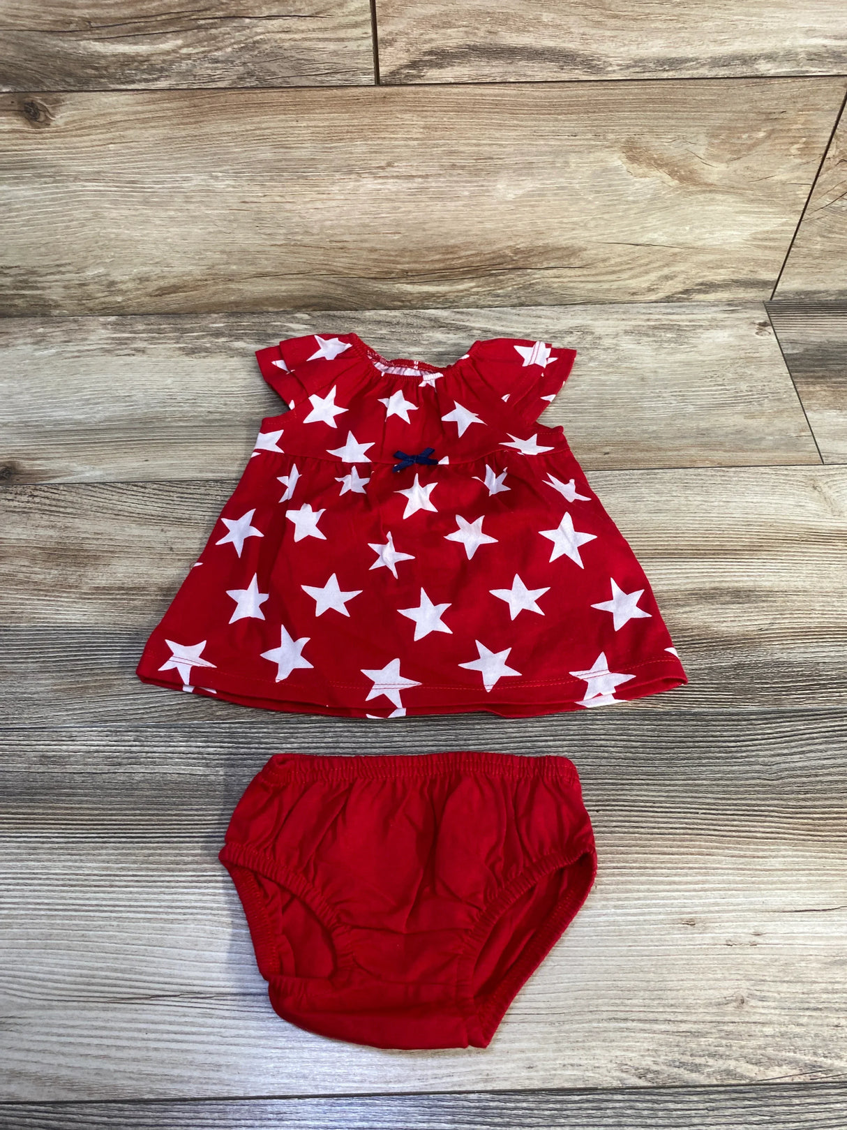 Child Of Mine 2pc Star Dress & Bloomers sz 0-3m