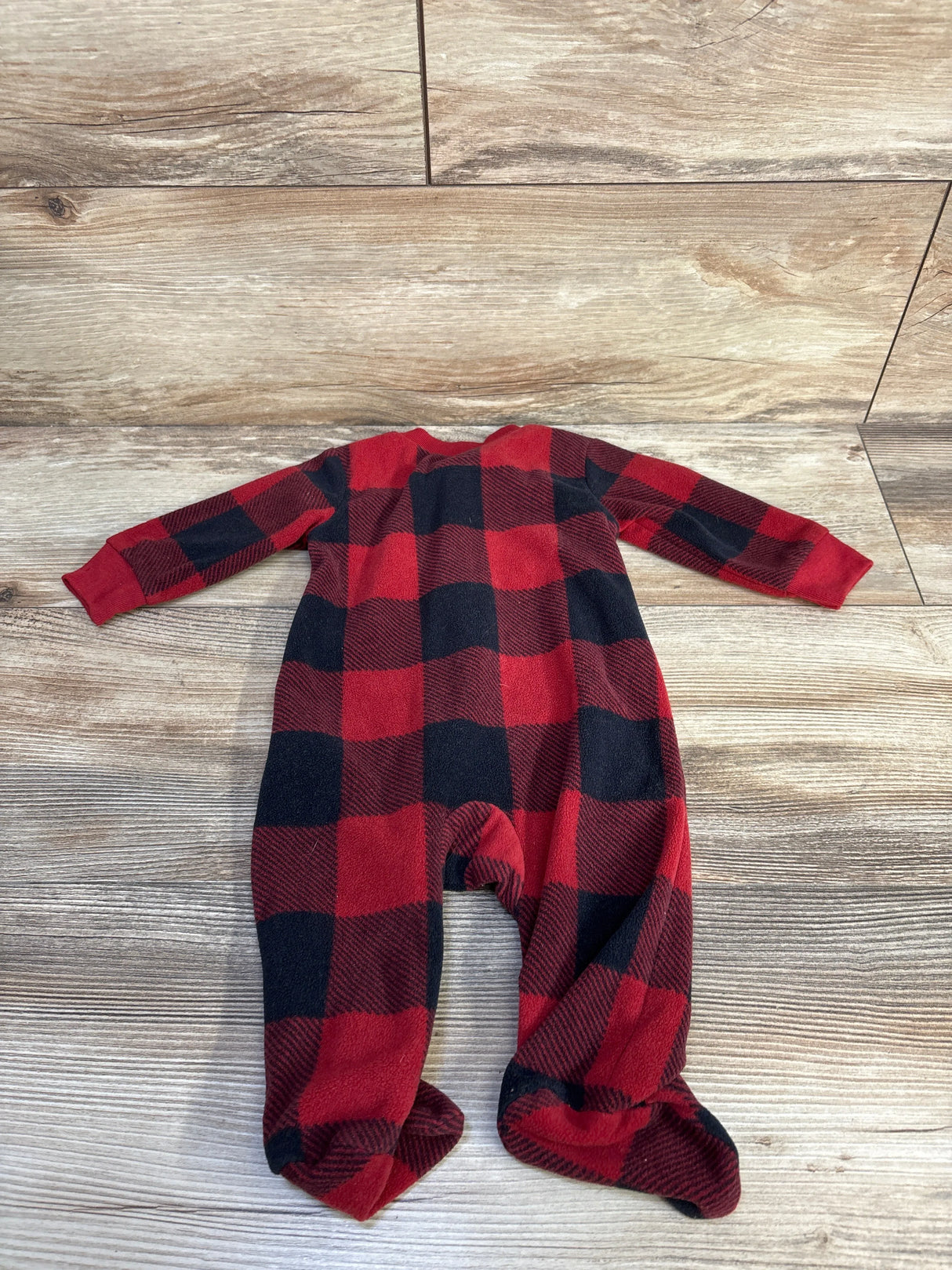 Child Of Mine Plaid Blanket Sleeper Red sz 0-3m