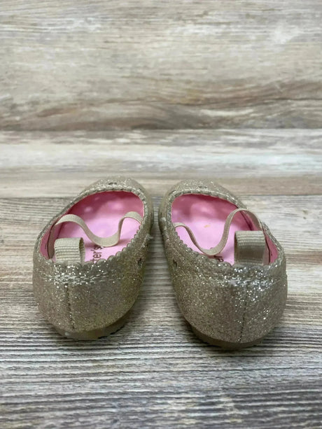 Carter's Ellaria Ballet Flat Shoes Gold Sz 4c - Me n Mommy To Be