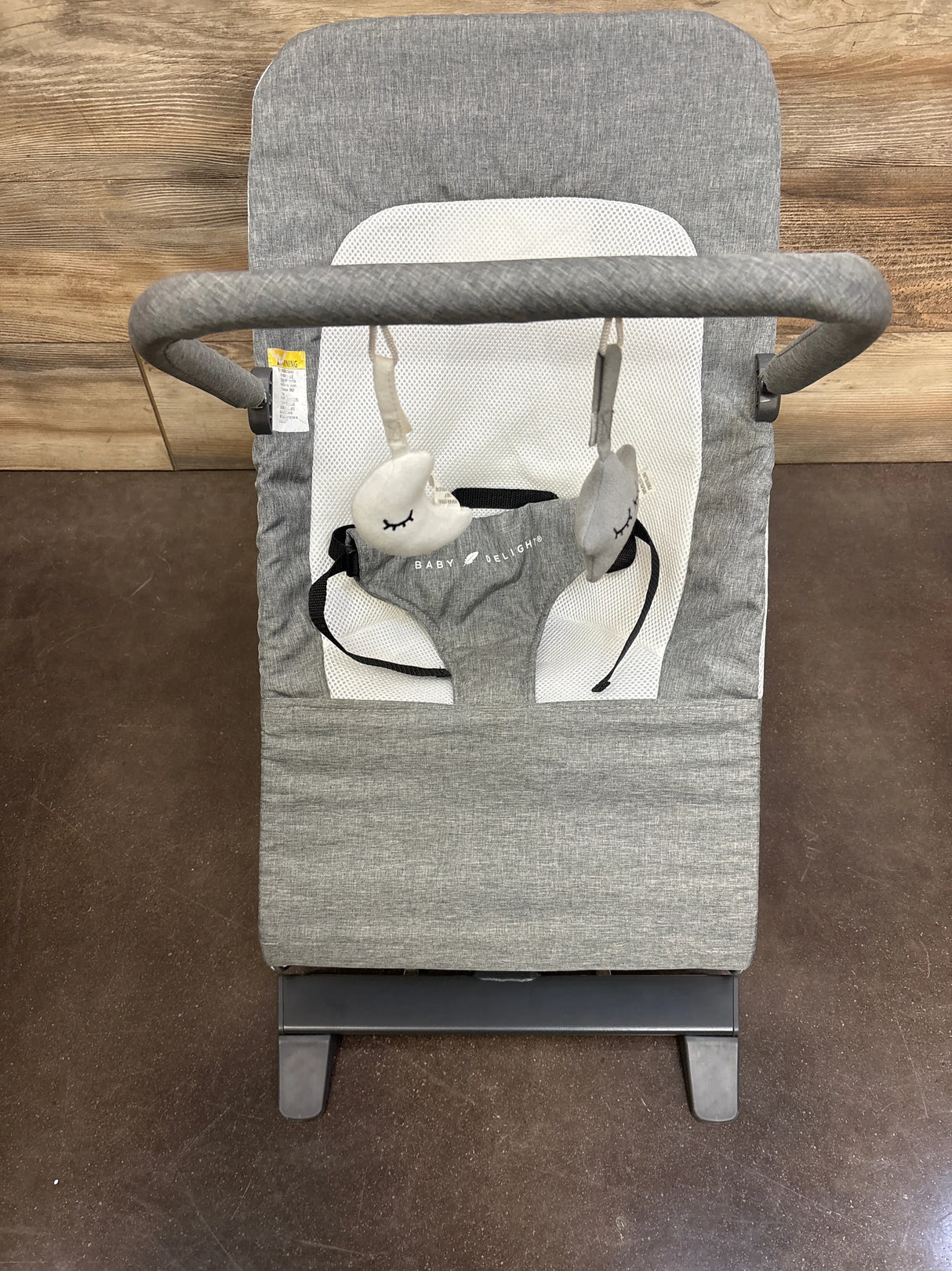 Baby Delight Alpine Deluxe Bouncer in Charcoal Grey
