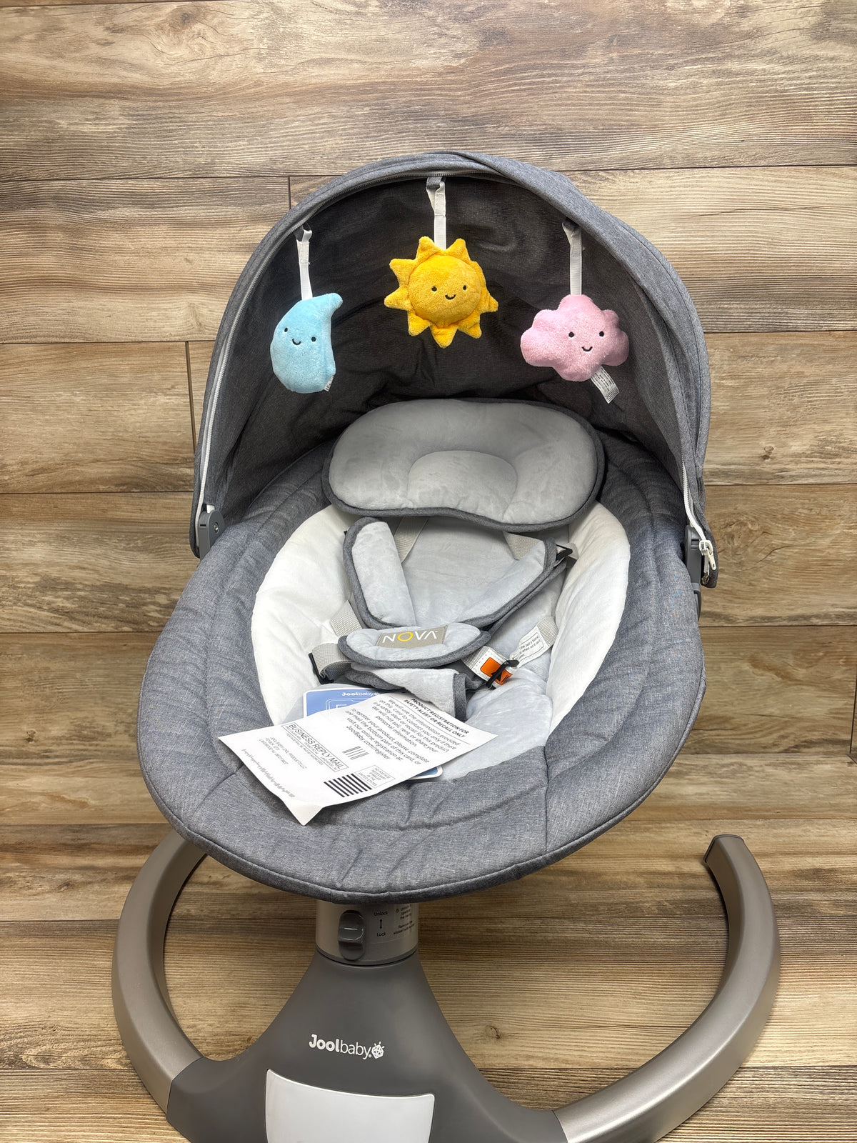 Jool Baby Nova Motorized Infant Baby Swing - Gray