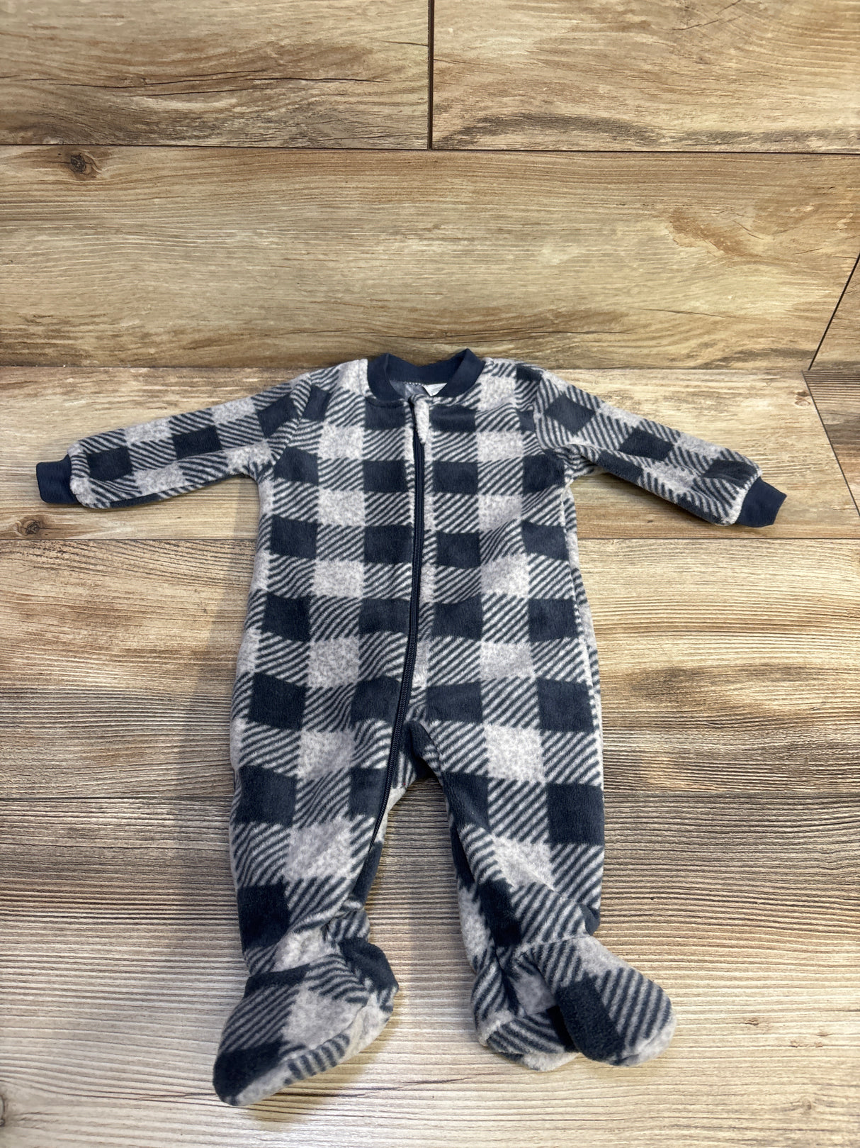 PL Baby Plaid Blanket Sleeper Grey sz 3m
