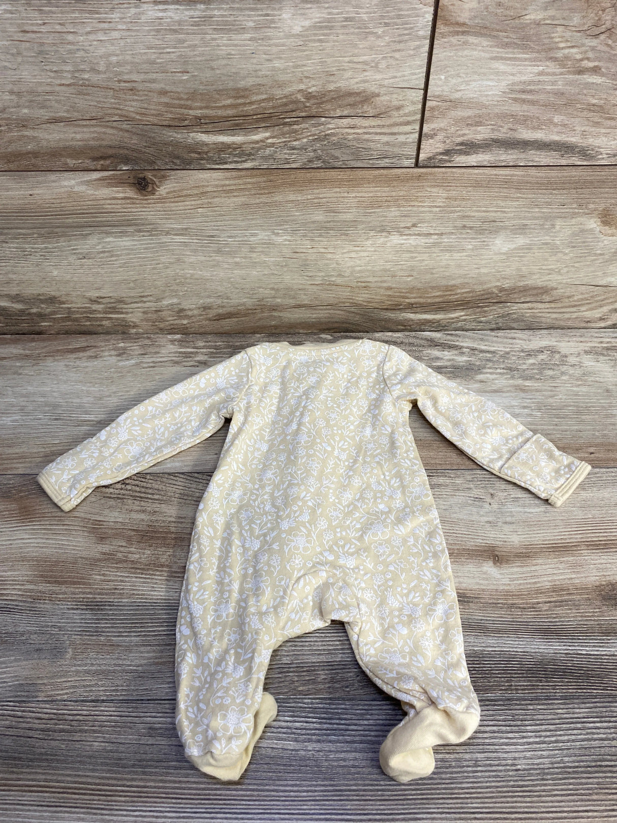 Little Planet Organic Floral Sleeper Yellow sz Newborn