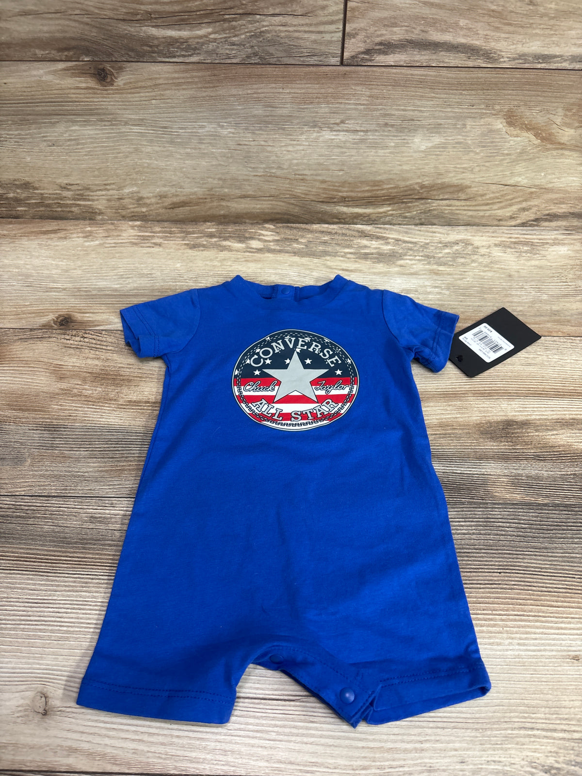 NEW Converse Chuck Taylor All Star Shortie Romper Blue sz 6m