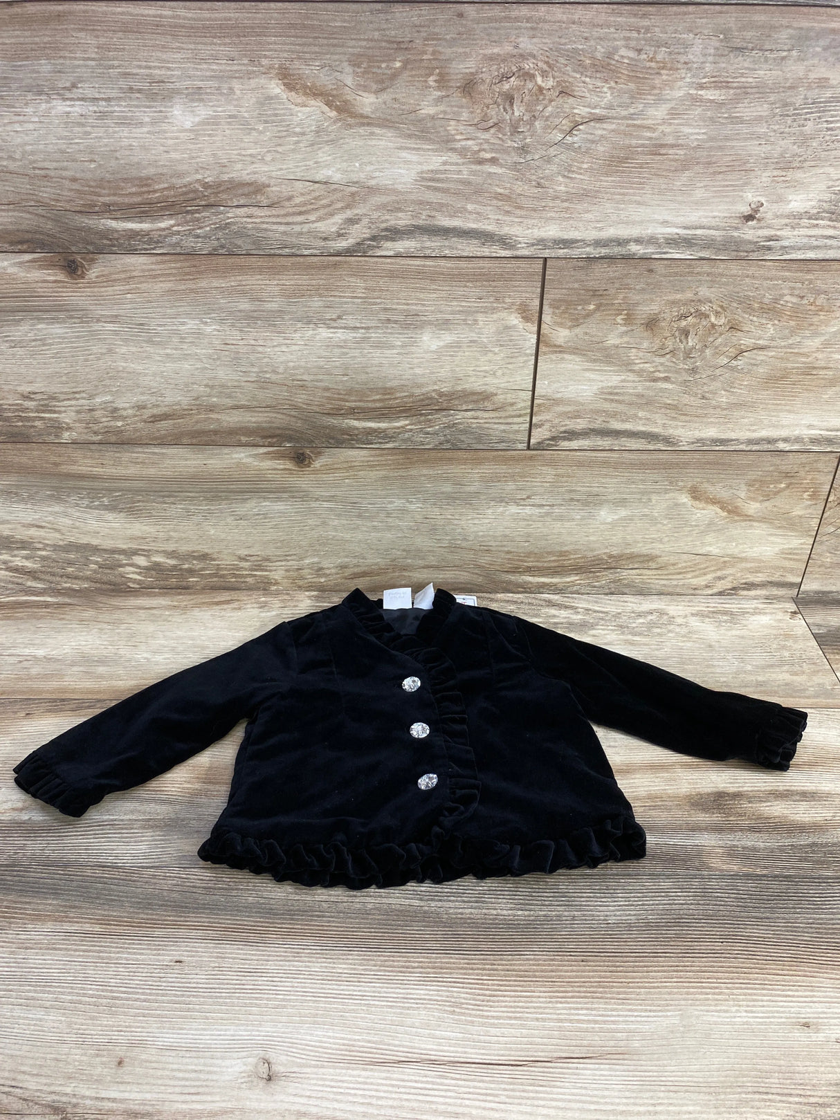 NEW Koala Kids Velvet Button Up Coat Black sz 24m