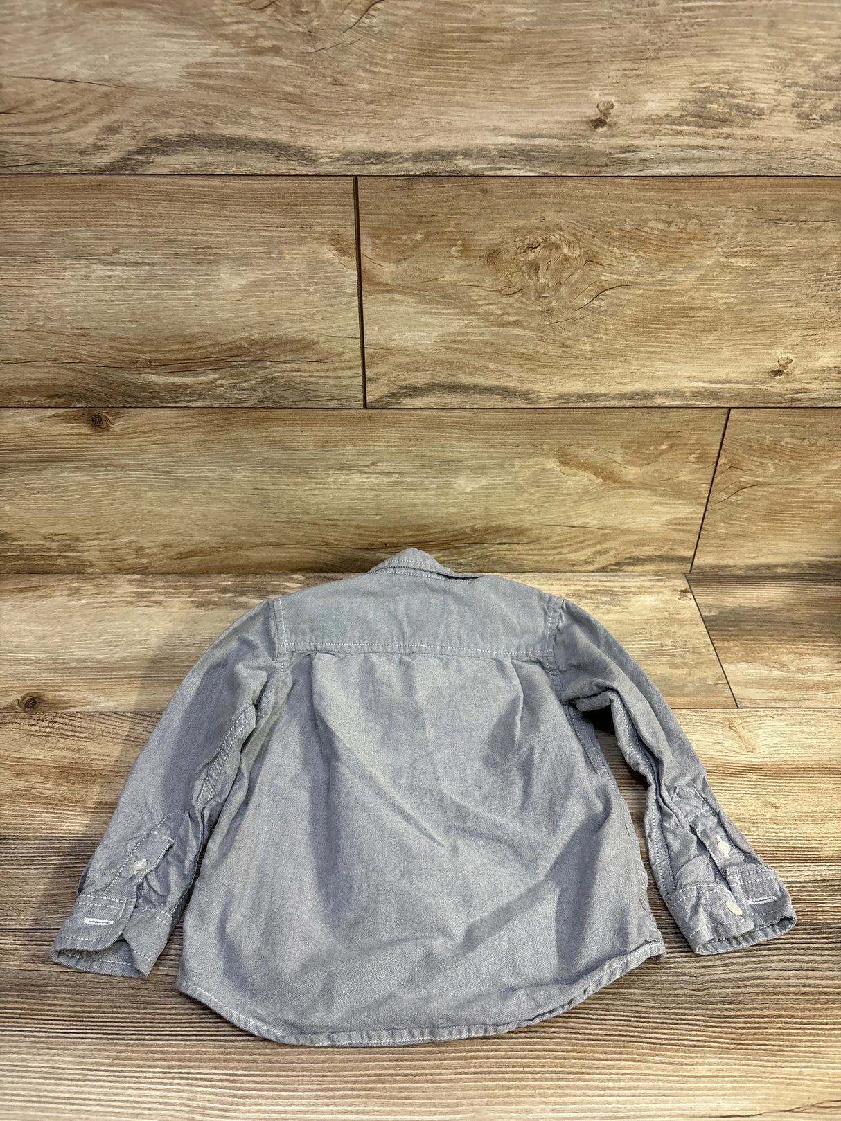 Children's Place Button Down Shirt Grey sz 3T