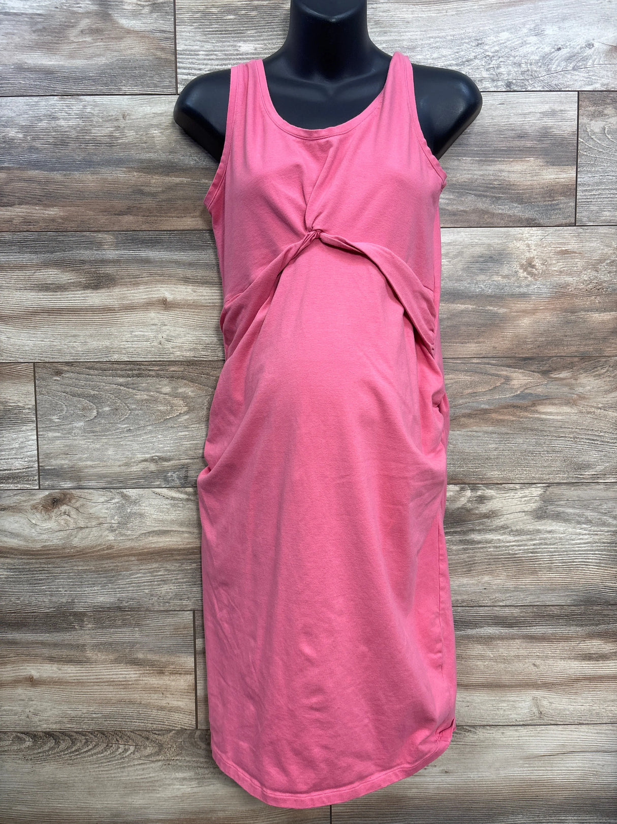 Old Navy Maternity Fitted Dress Pink sz Large - Me n Mommy To Be