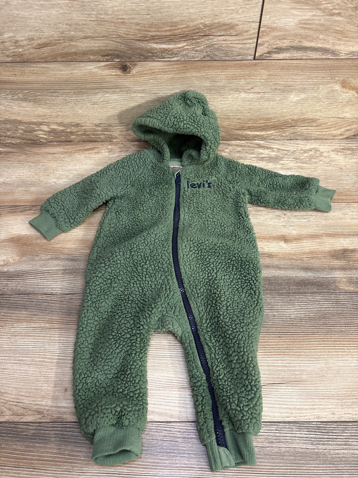 Levi's Sherpa Hooded Coverall Green sz 9m