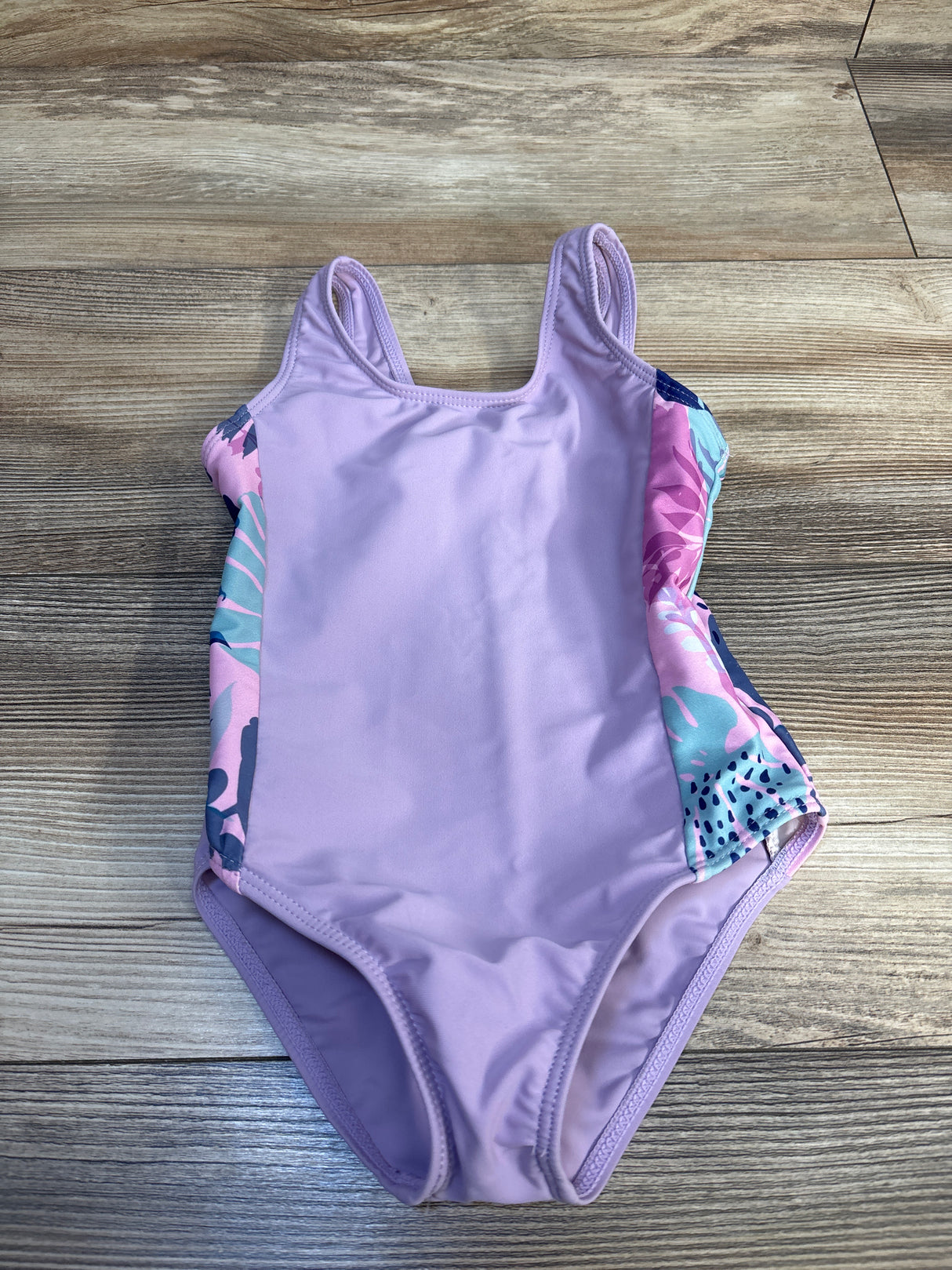 Floral 1pc Swim Suit Lilac sz 18m