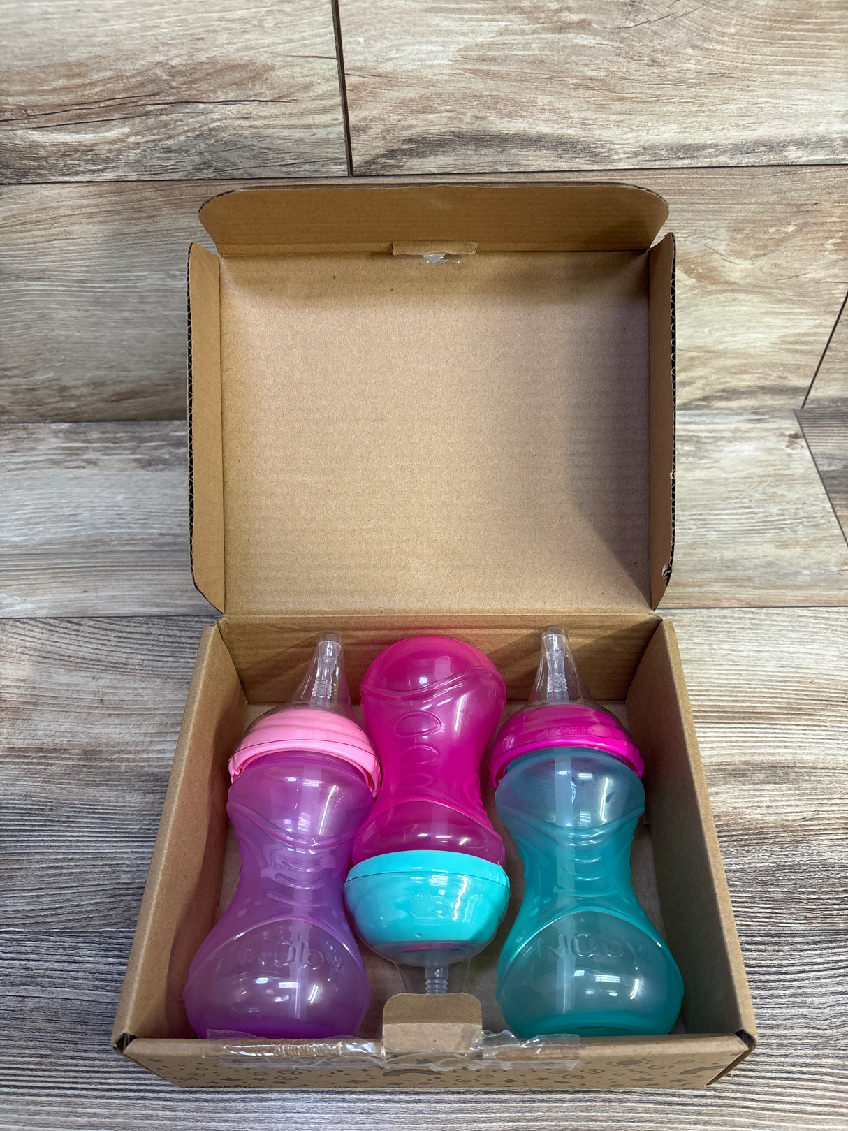 NEW Nuby 3pk Clik-It Flexi-Straw Cup 10oz