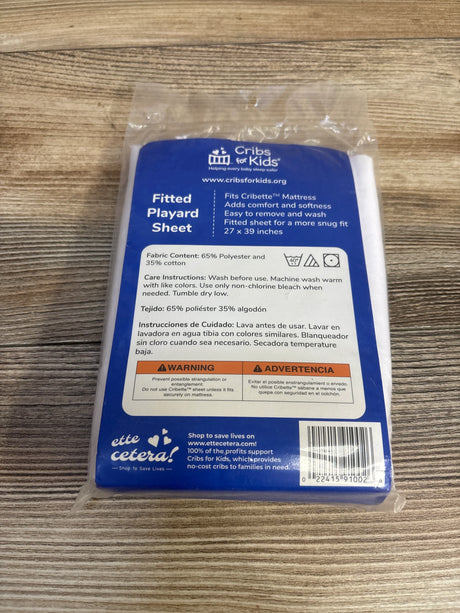 NEW Cribs for Kids Safe Sleep Message Playard Sheet - Me n Mommy To Be