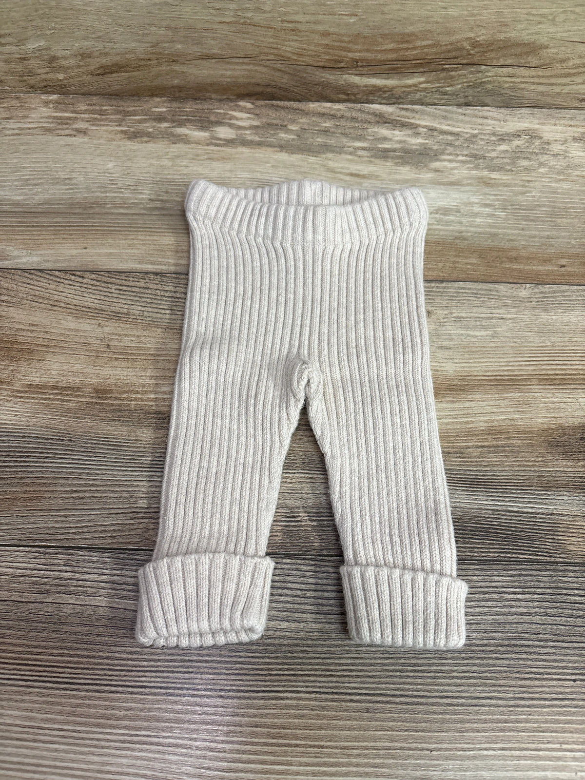 Hanna Andersson Rib Knit Pull-On Pants Beige sz 0-3m