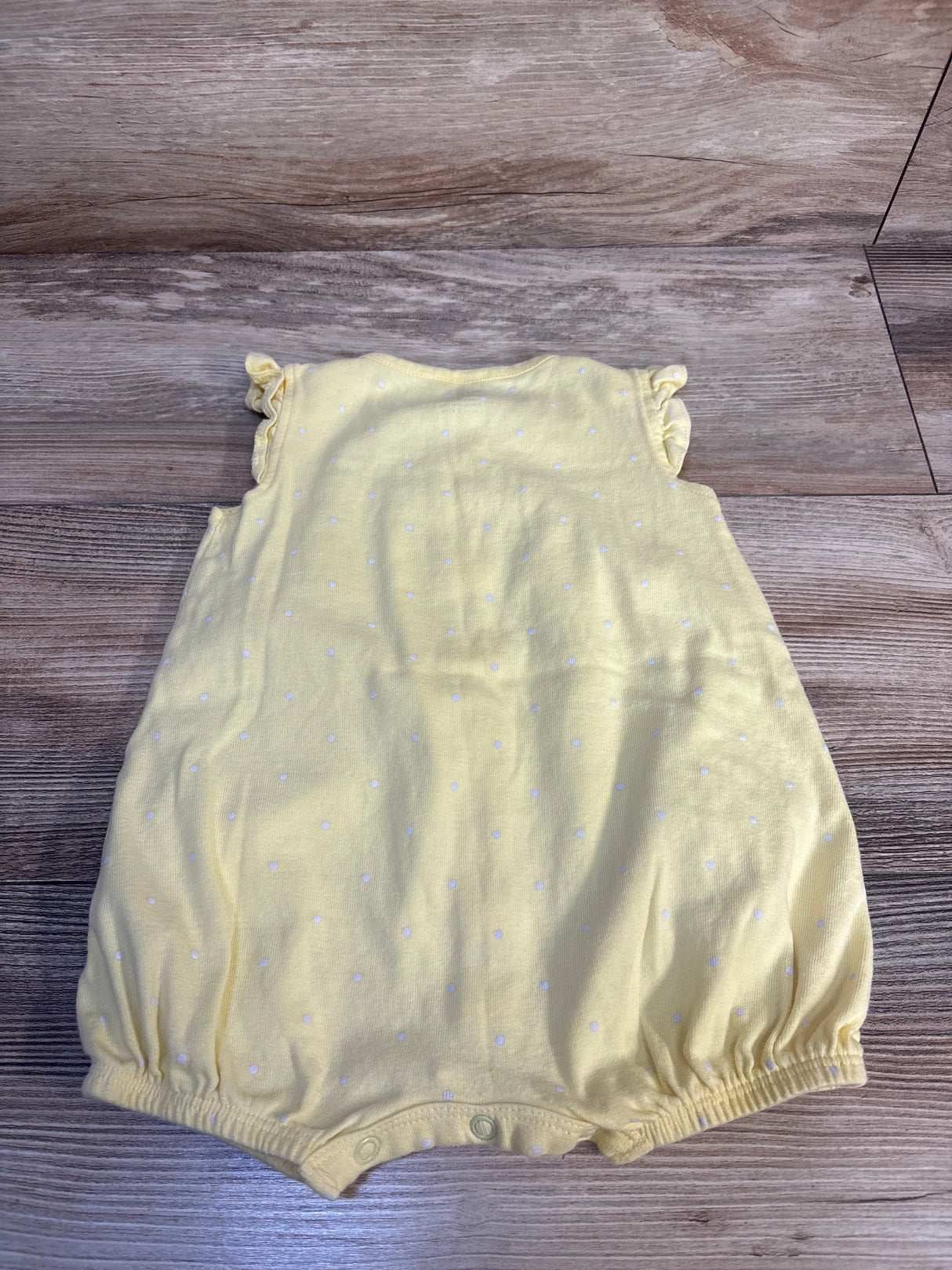 Carter's Polka Dot Bee Bubble Romper Yellow sz 12m