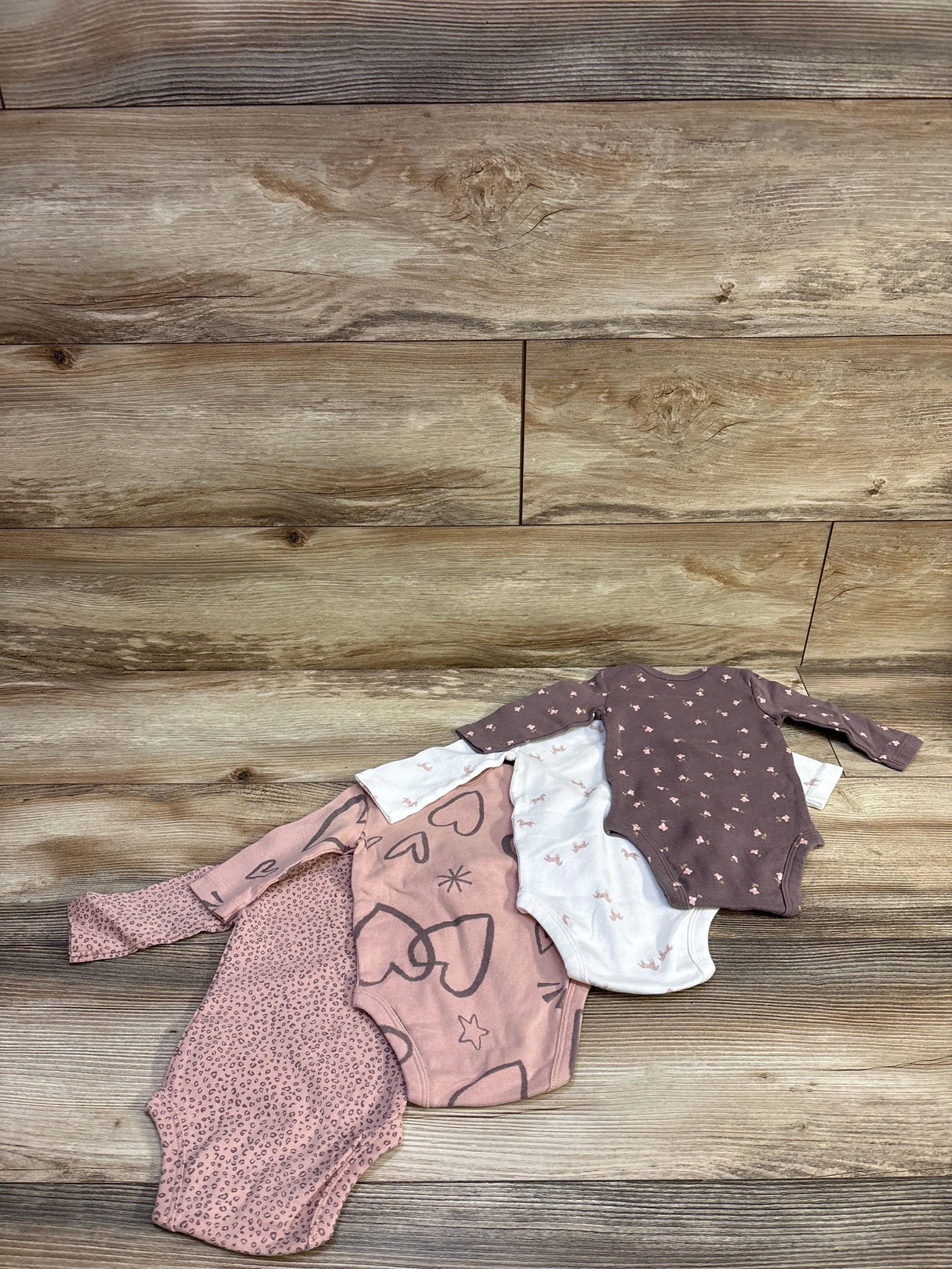 Carter's 4pk Bodysuit Set Pink sz 3m