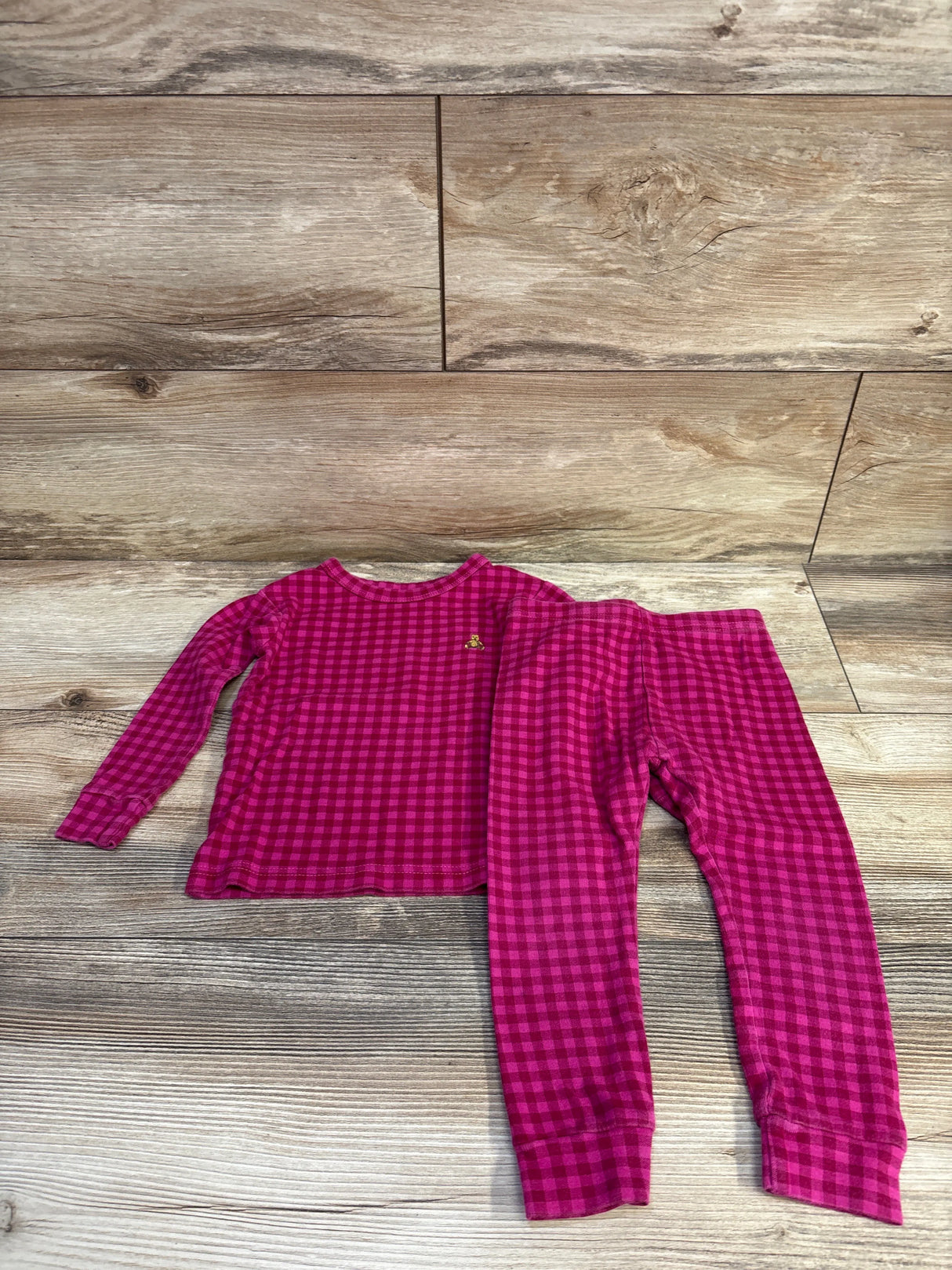 Baby Gap 2pc Organic Pajama Set Pink sz 2T
