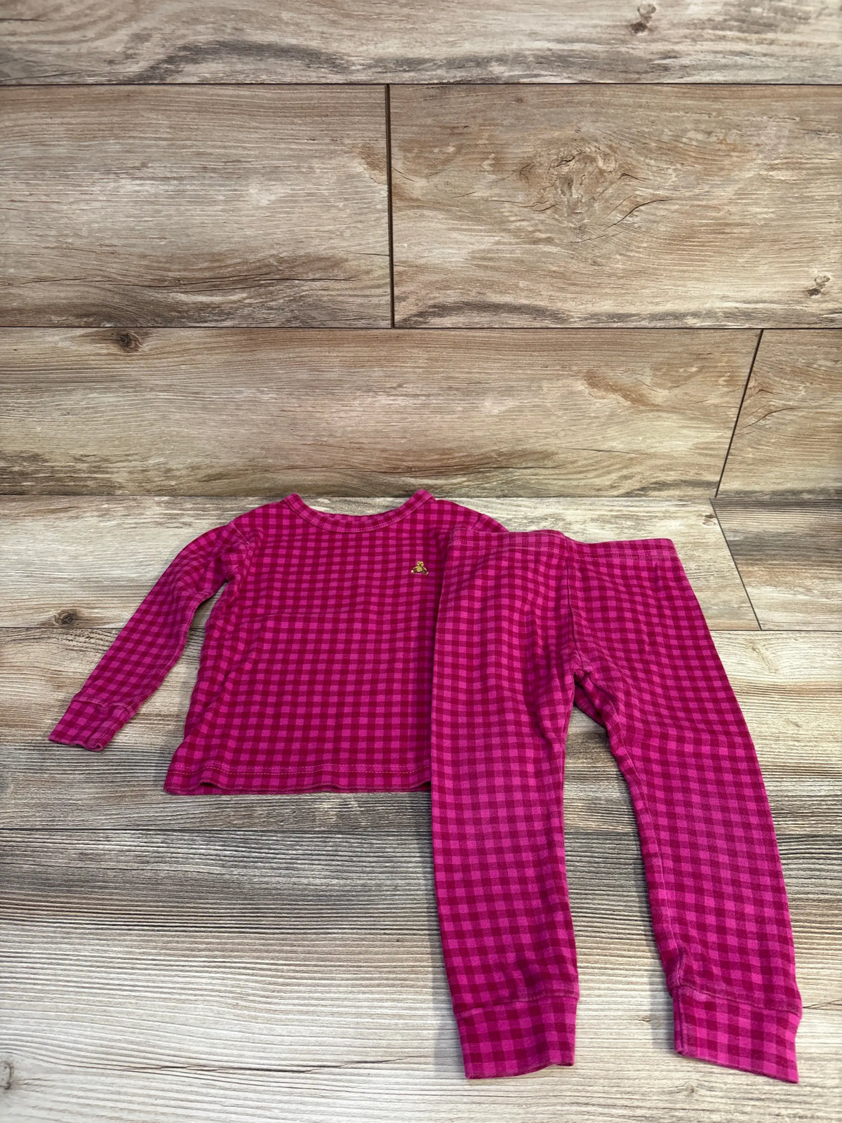 Baby Gap 2pc Organic Pajama Set Pink sz 2T