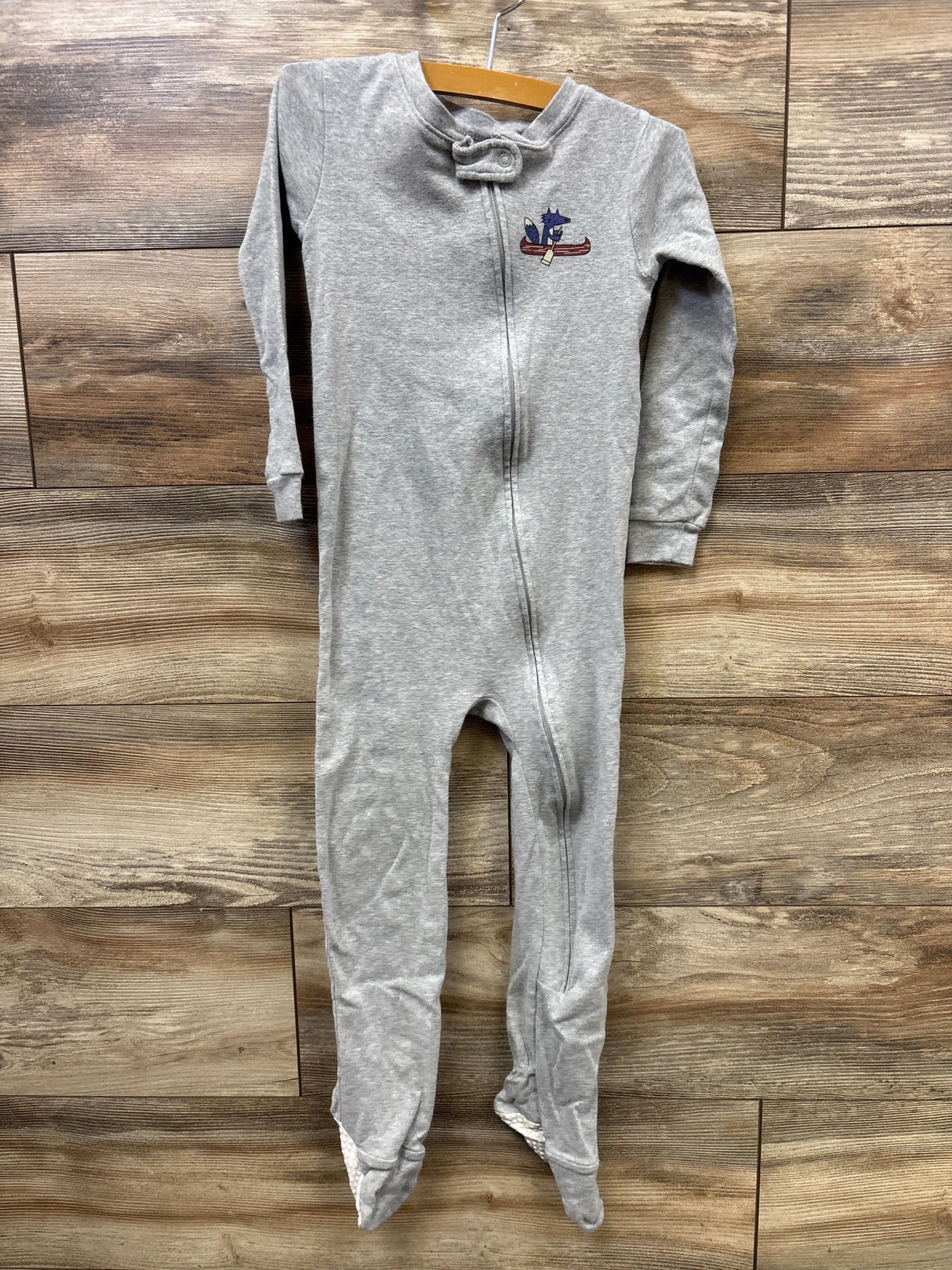Amazon Essentials Fox Print Sleeper Grey sz 5T