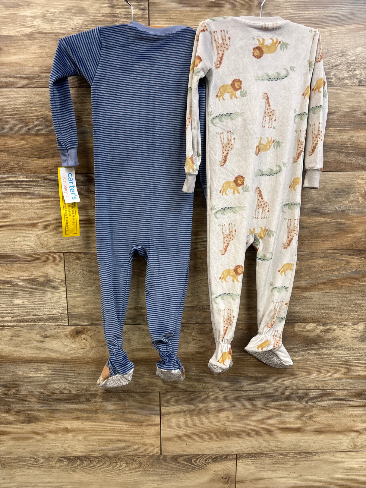 NEW Just One You 2pk Blanket Sleepers Grey/Blue sz 2T