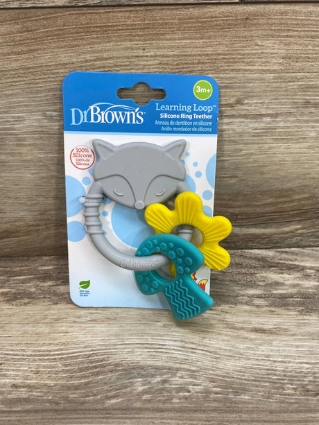 NEW Dr. Brown's Learning Loop Silicone Teething Ring - Me n Mommy To Be