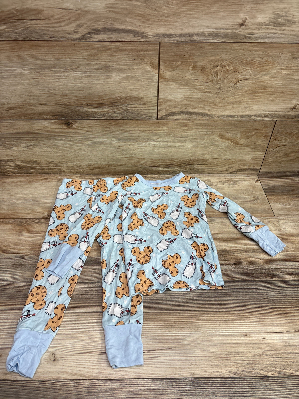 Little Snuggles 2pc Bamboo Pajama Set Blue sz 2T