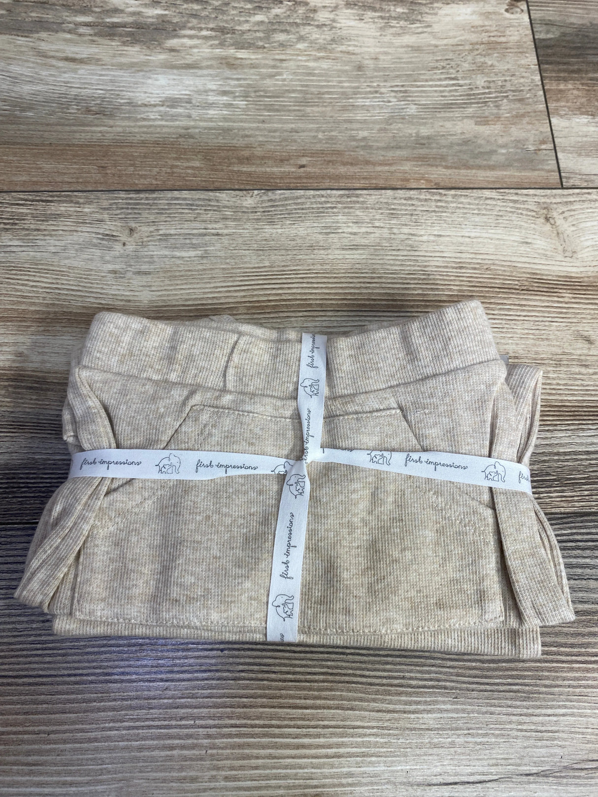 NEW First Impressions 3pc Shirt & Pants Set In Wild Oat sz 3-6m