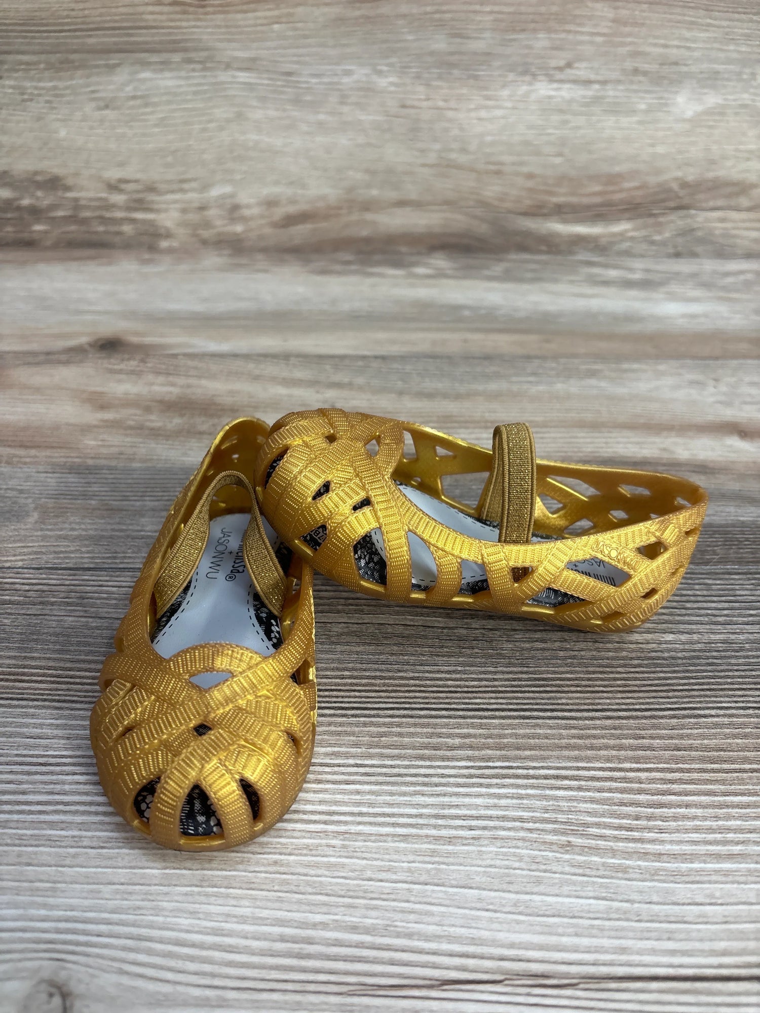 Mini Melissa + JasonWu Mary Jane Flats Gold sz 7c