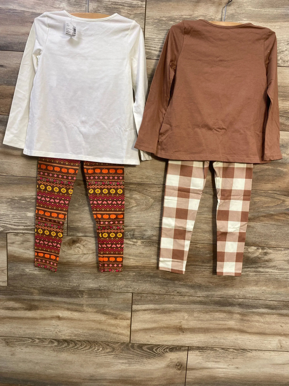 NEW Children's Place 4pc Thankful Shirt & Leggings Set White sz 5T - Me n Mommy To Be