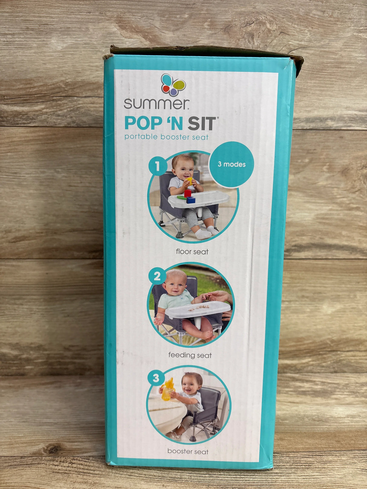 Summer Infant Pop 'N Sit Portable Infant Booster Seat - Grey