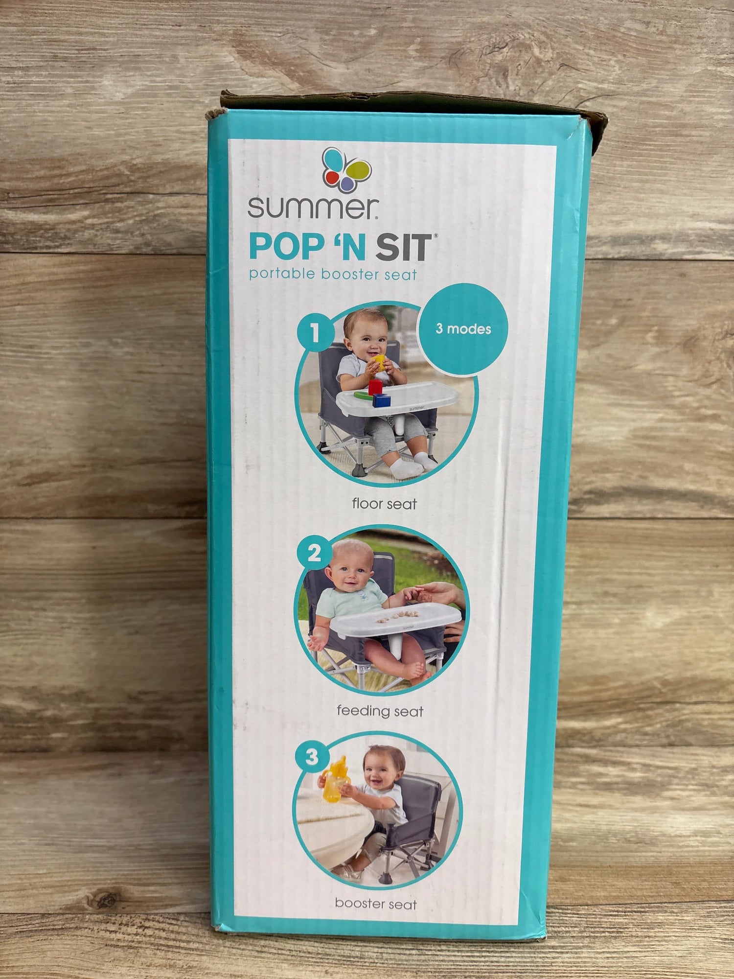 Summer Infant Pop 'N Sit Portable Infant Booster Seat - Grey