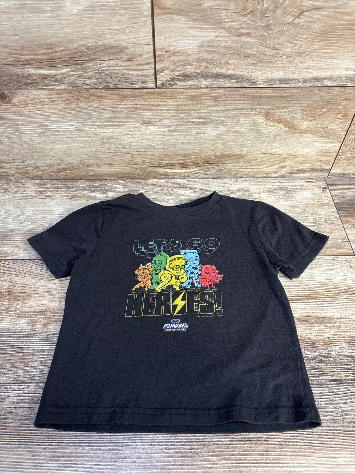 PJ Masks Short Sleeve Shirt Black sz 2T