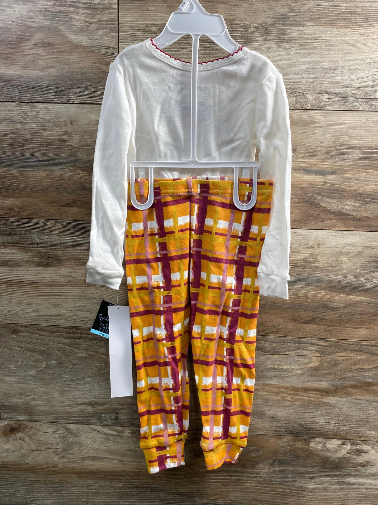 NEW Cynthia Rowley 2pc Pajama Set White sz 3T - Me n Mommy To Be