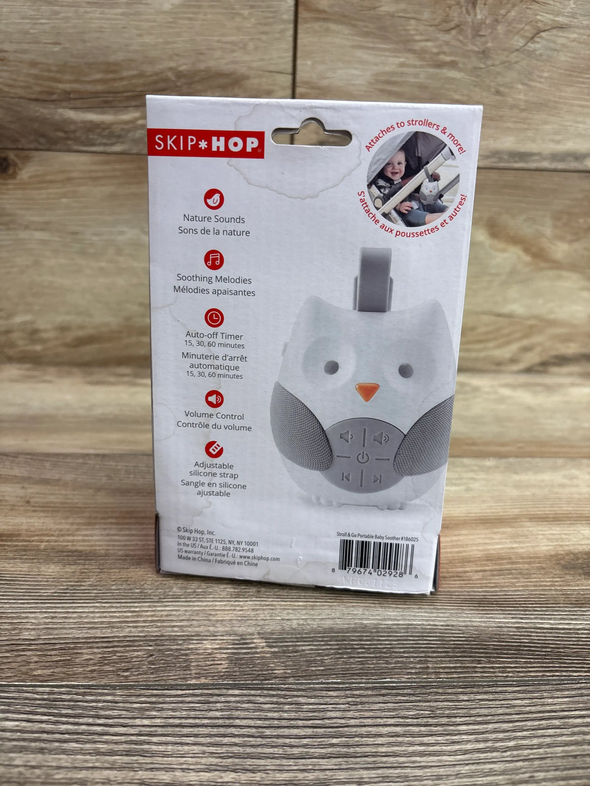 New Me n Mommy To Be Skip Hop Stroll & Go Portable Owl Soother in original packaging