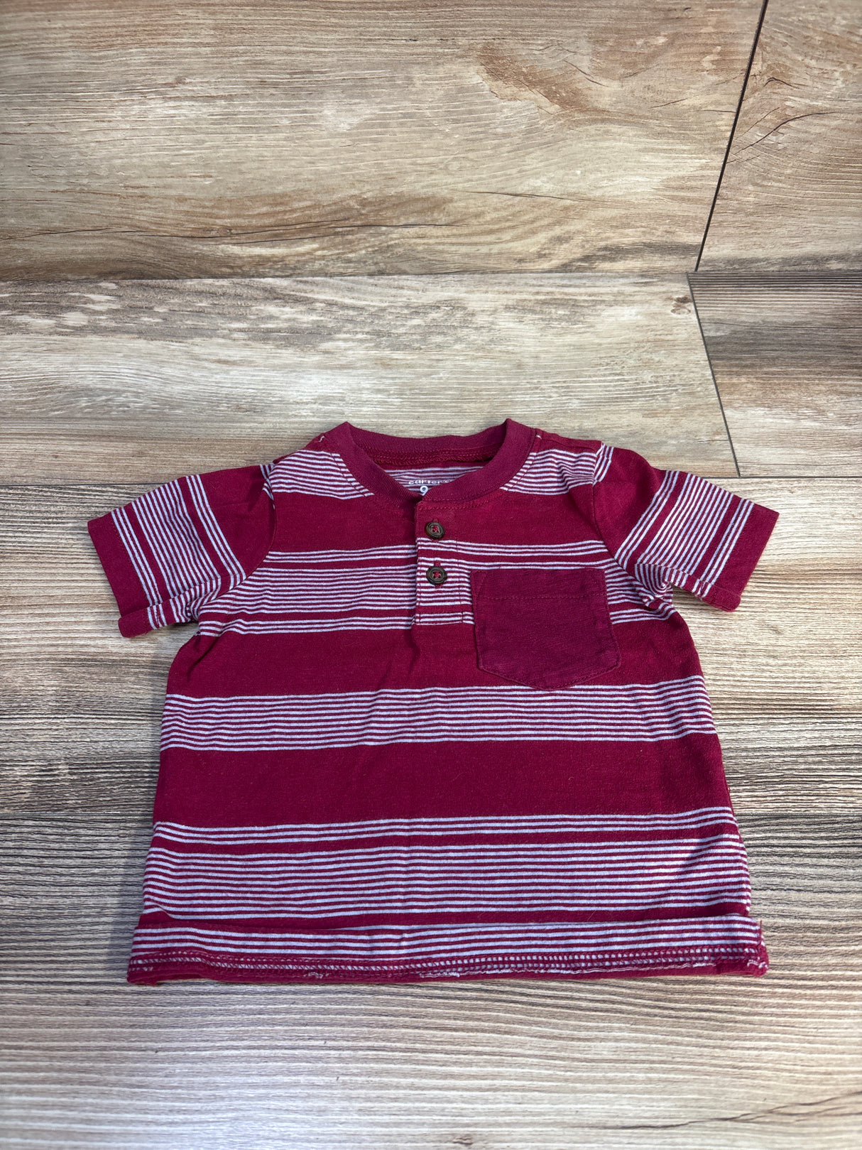 Carter's Henley Shirt Maroon sz 9m