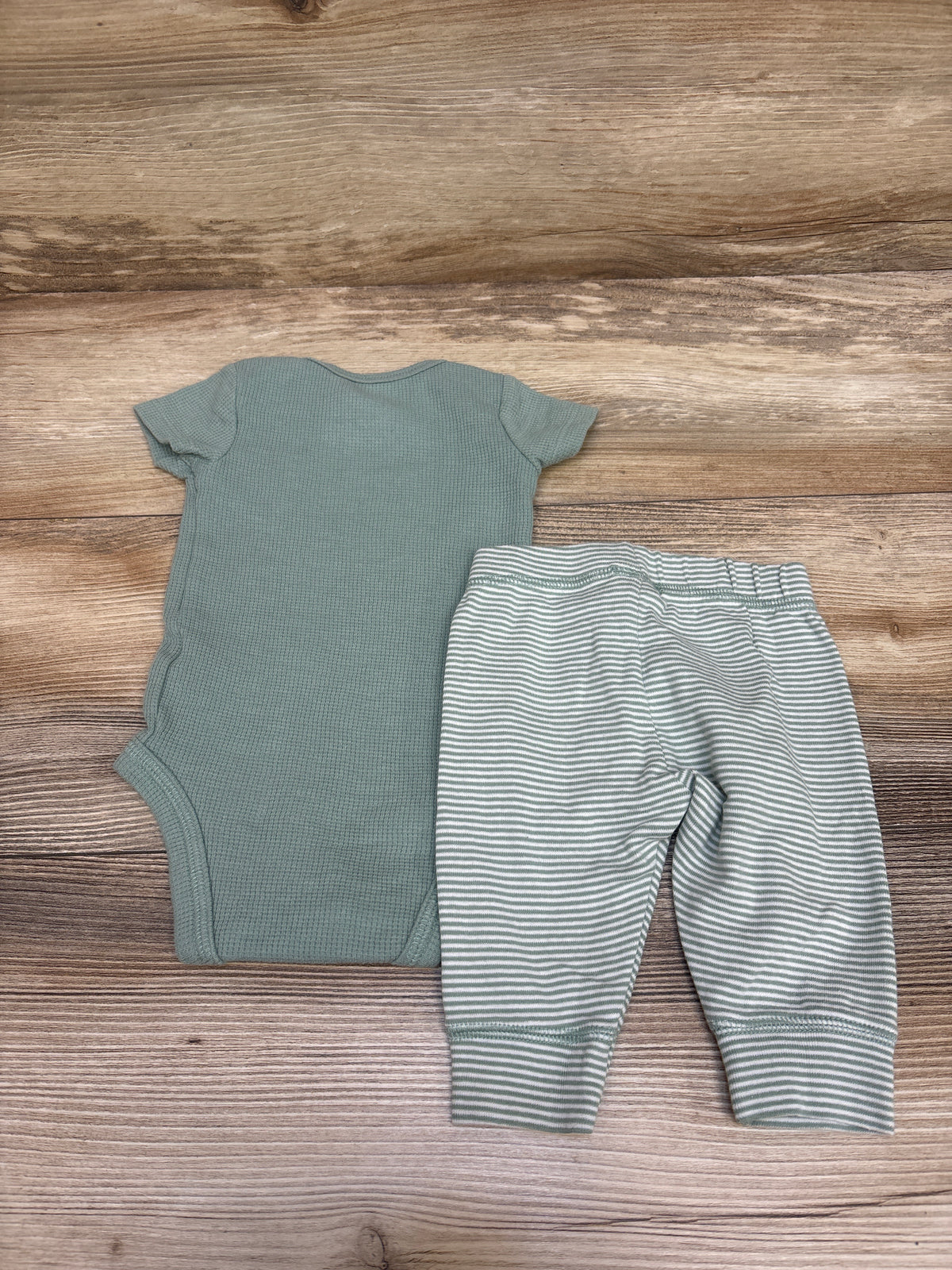 Just One You 2pc Bodysuit & Bottoms Set Green 3m