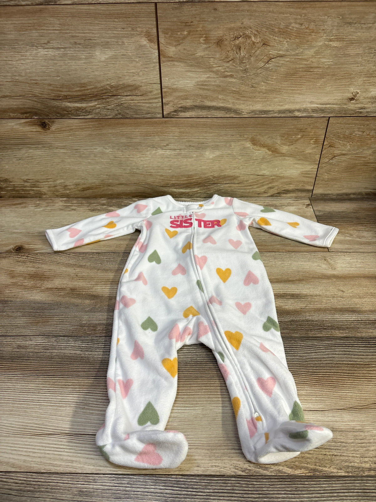 Child of Mine Little Sister Blanket Sleeper White sz 3-6m