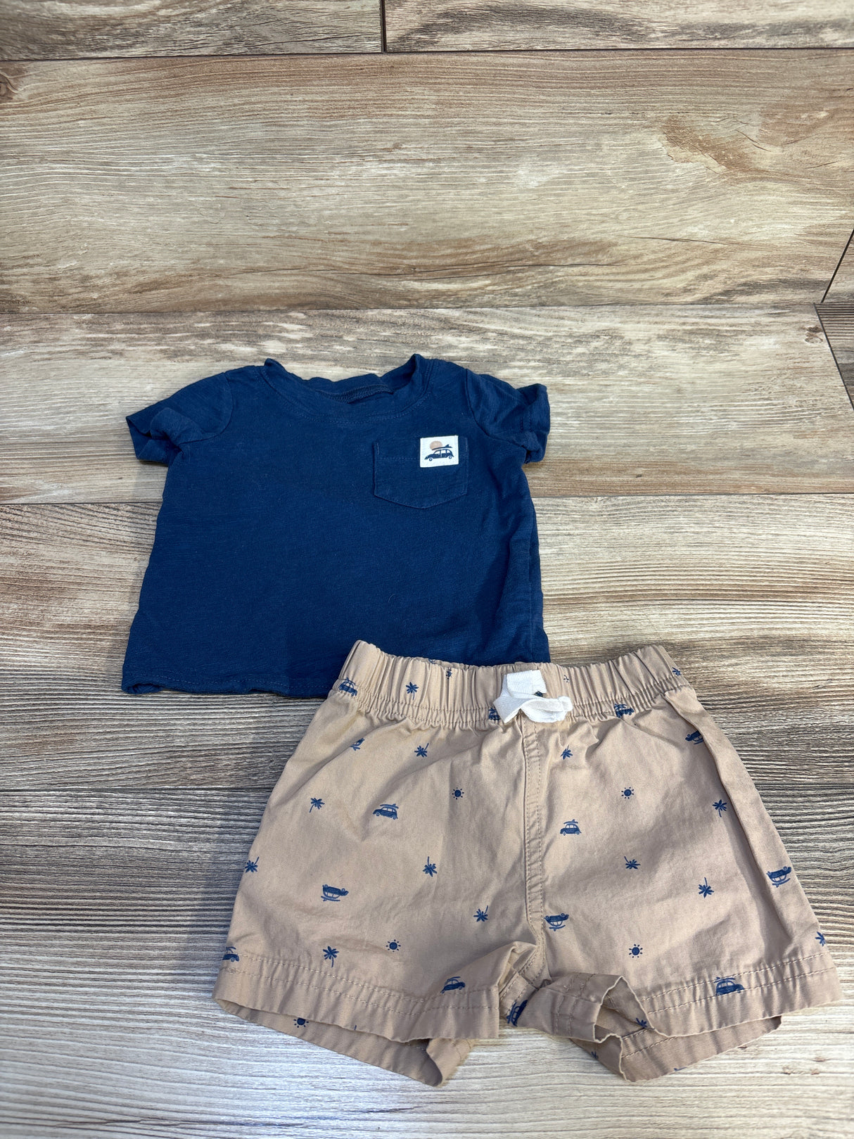 Just One You 2pc Shirt & Bottoms Set Navy sz 6m