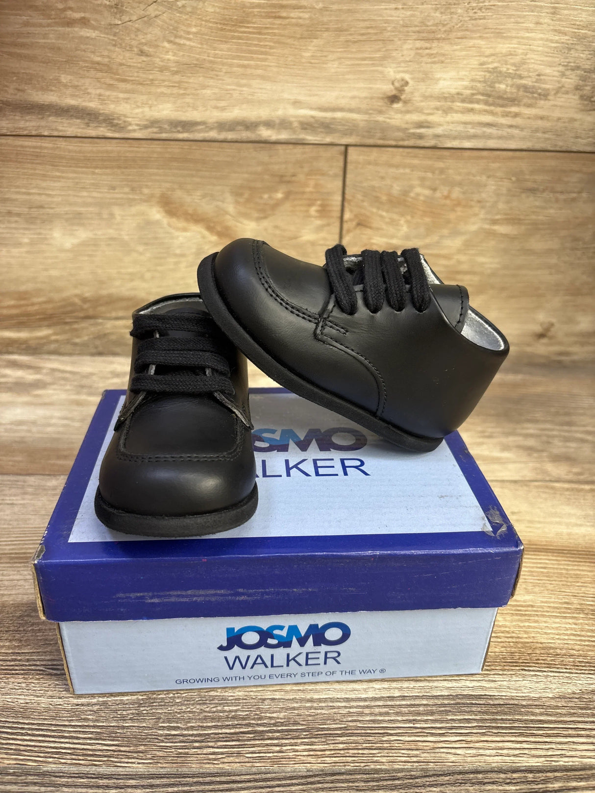 Josmo First Walker Ankle Shoes Black sz 4c